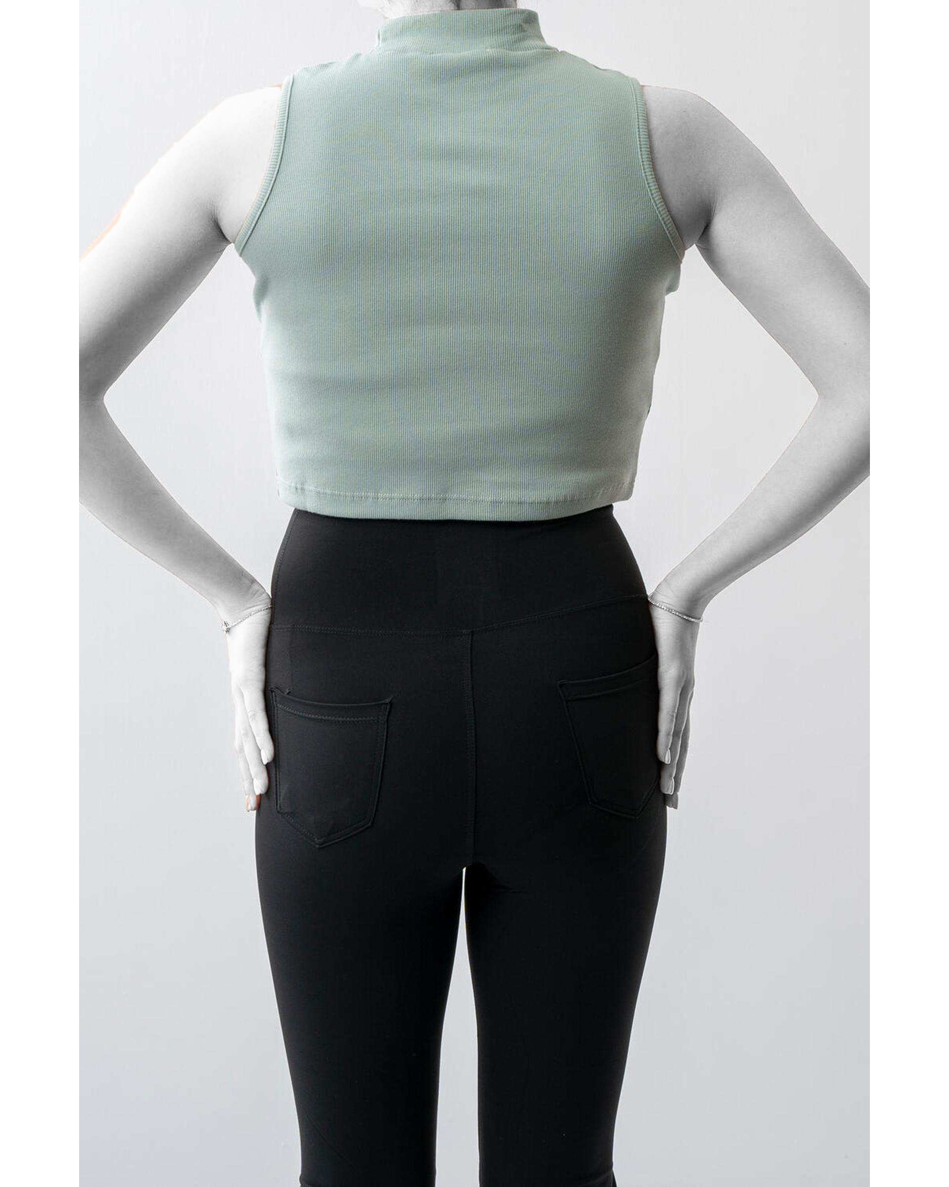 تاپ زنانه کراپ سبز روشن آر ان اس RNS کد 11012702