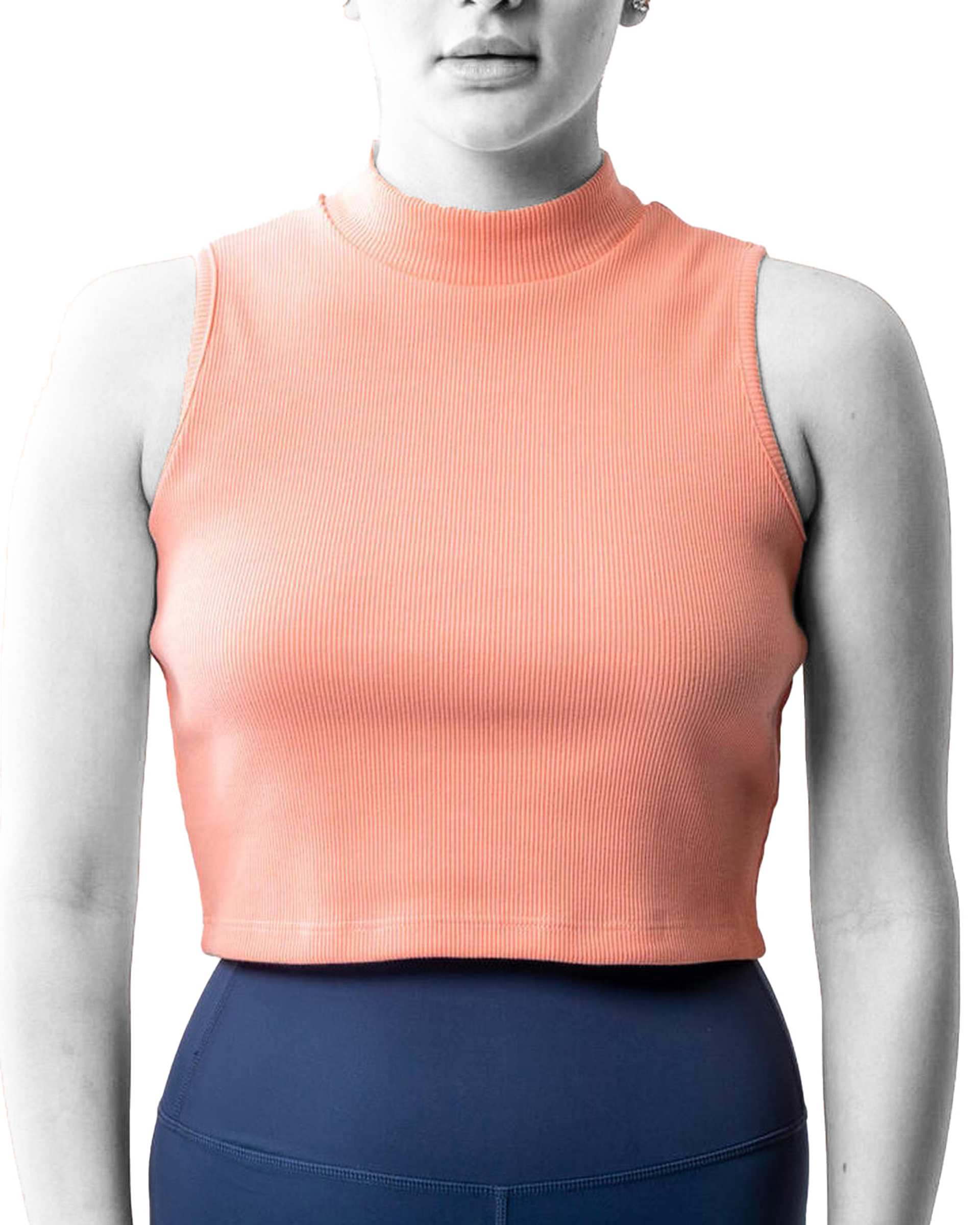 تاپ زنانه کراپ صورتی ماتیکی آر ان اس RNS کد 11012702