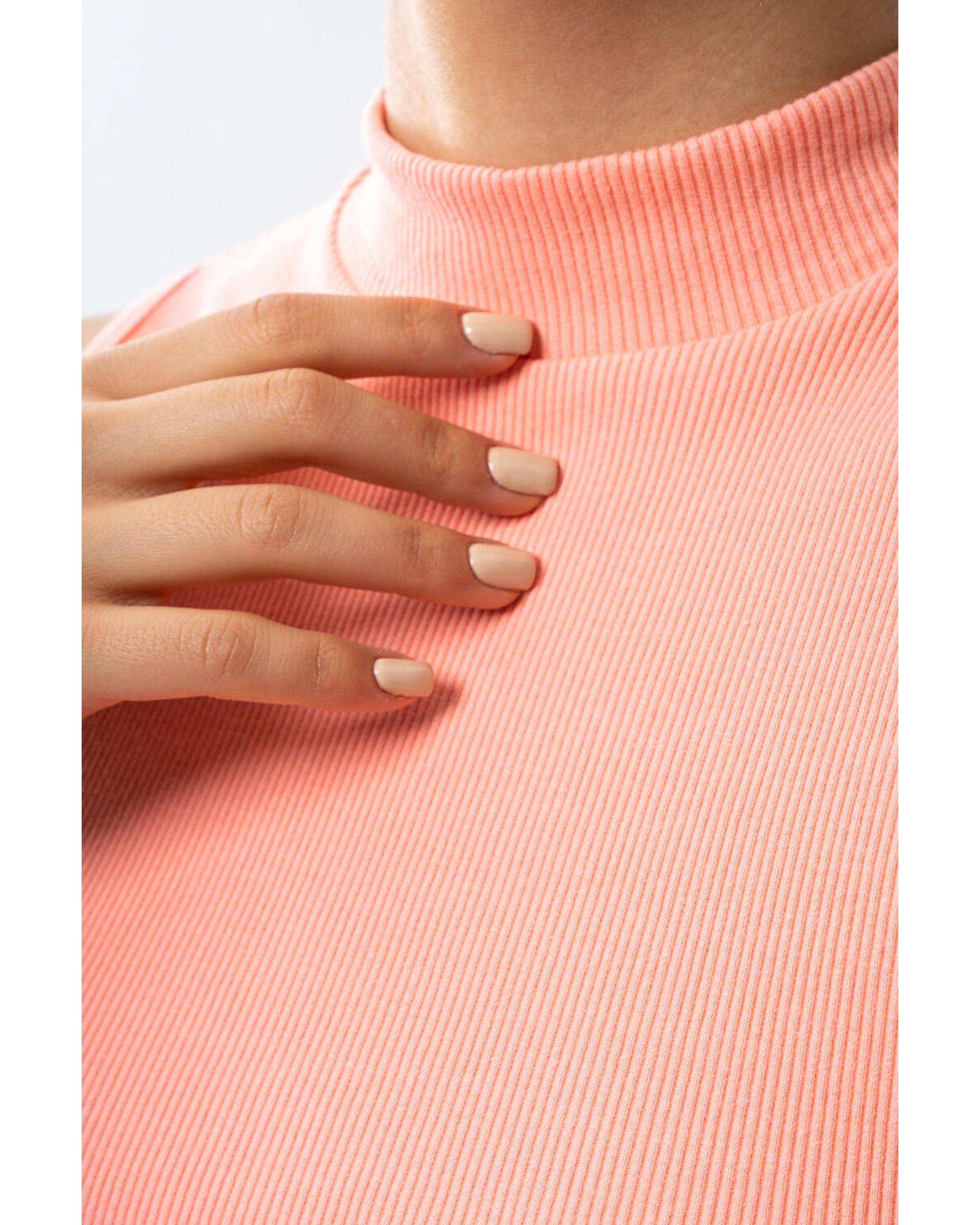 تاپ زنانه کراپ صورتی ماتیکی آر ان اس RNS کد 11012702