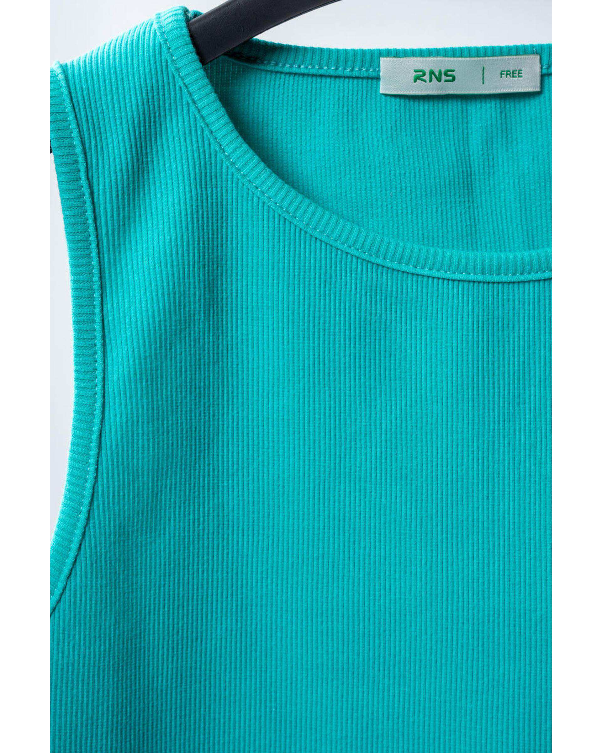 تاپ زنانه کراپ سبز آبی آر ان اس RNS کد 11012703