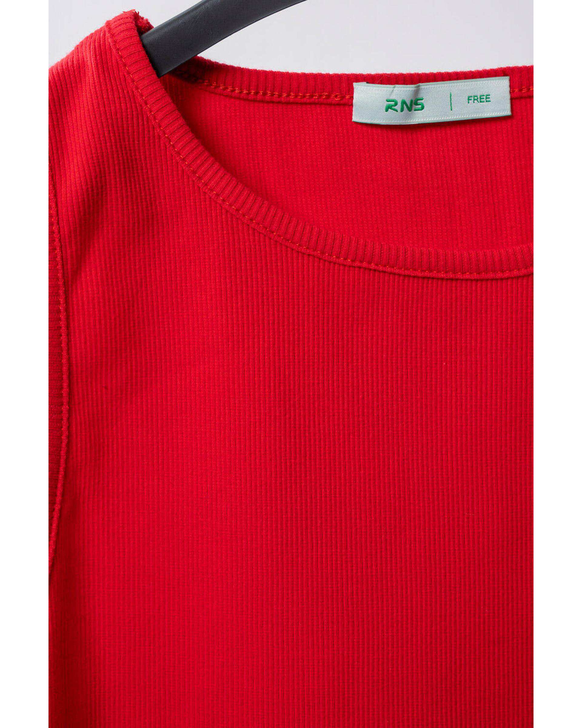 تاپ زنانه کراپ قرمز آر ان اس RNS کد 11012703