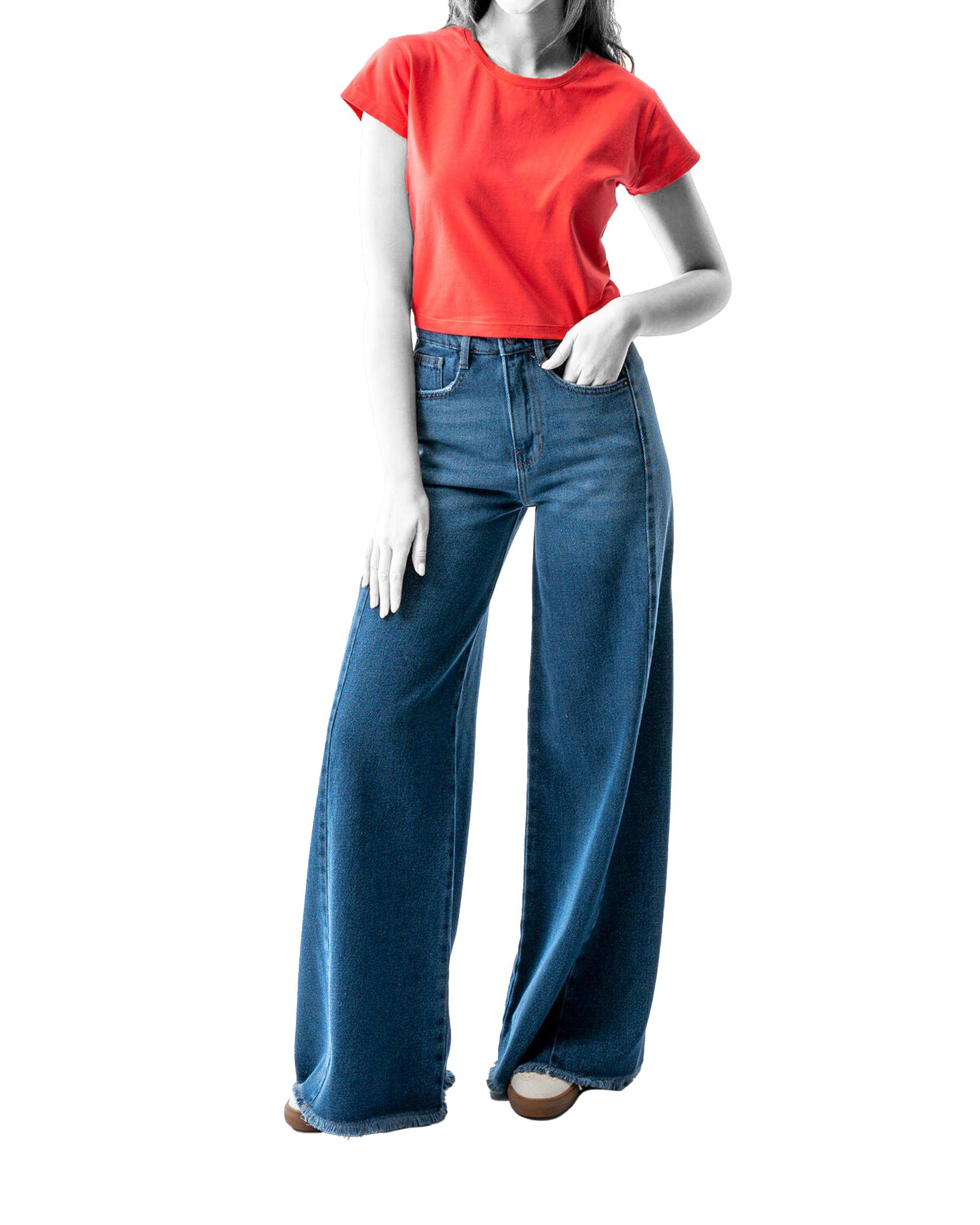 تیشرت زنانه کراپ صورتی آدامسی آر ان اس RNS کد 11022689