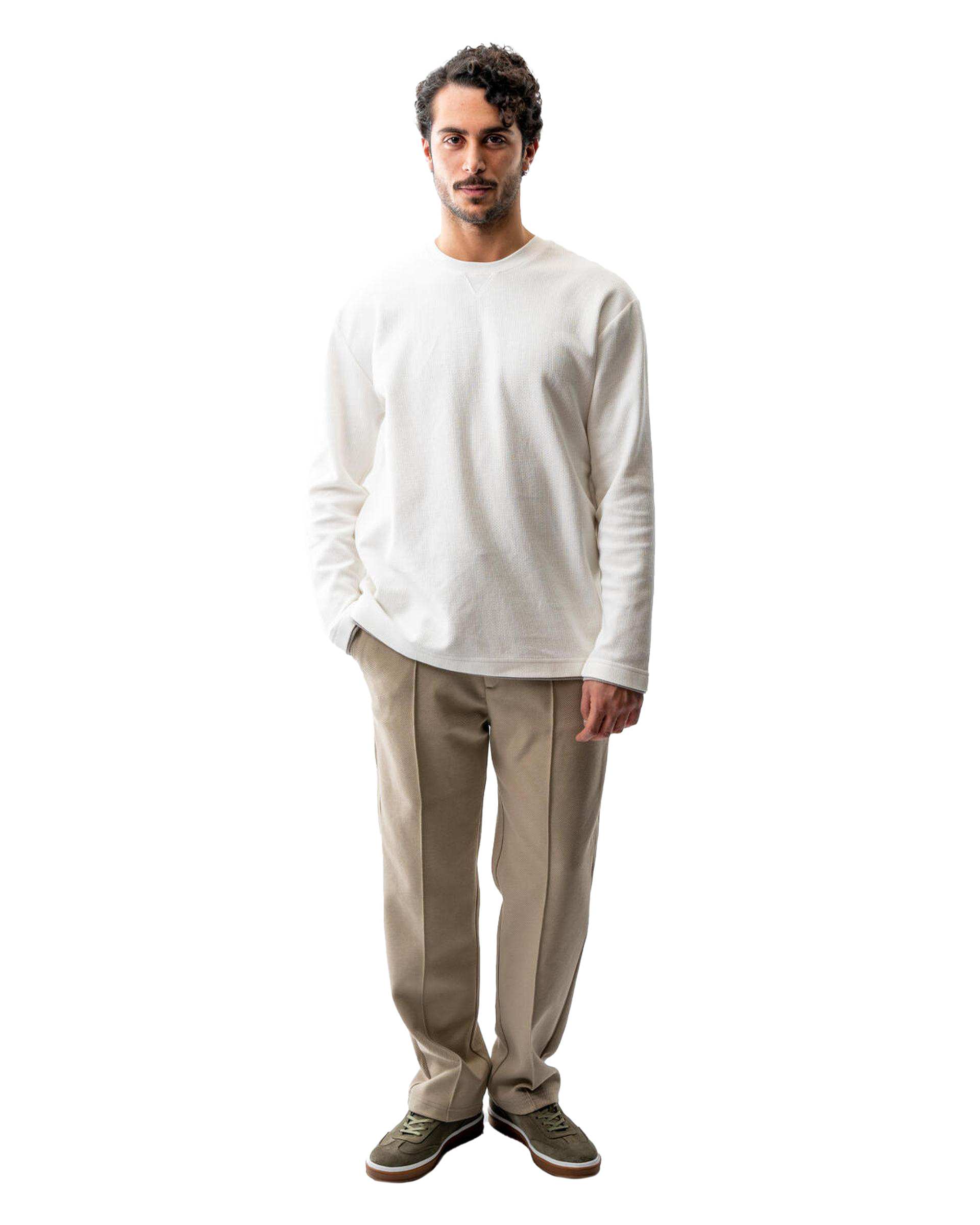 تیشرت آستین بلند مردانه سفید آر ان اس RNS کد 12032536