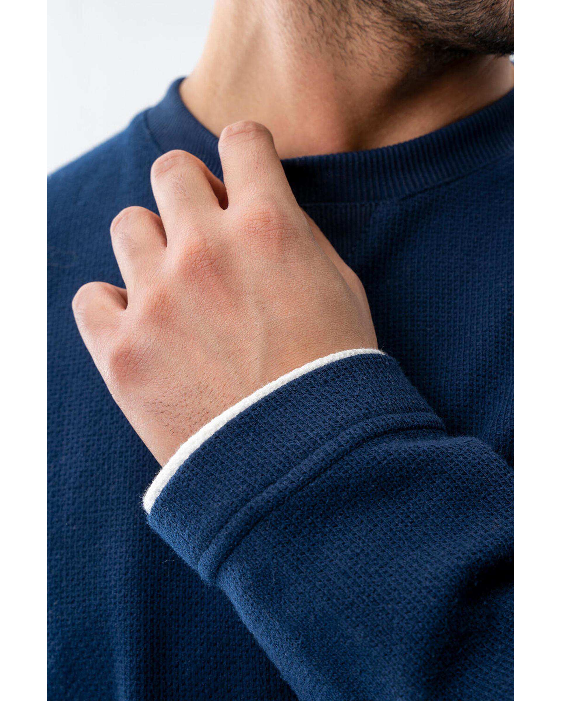 تیشرت آستین بلند مردانه سرمه ای آر ان اس RNS کد 12032536