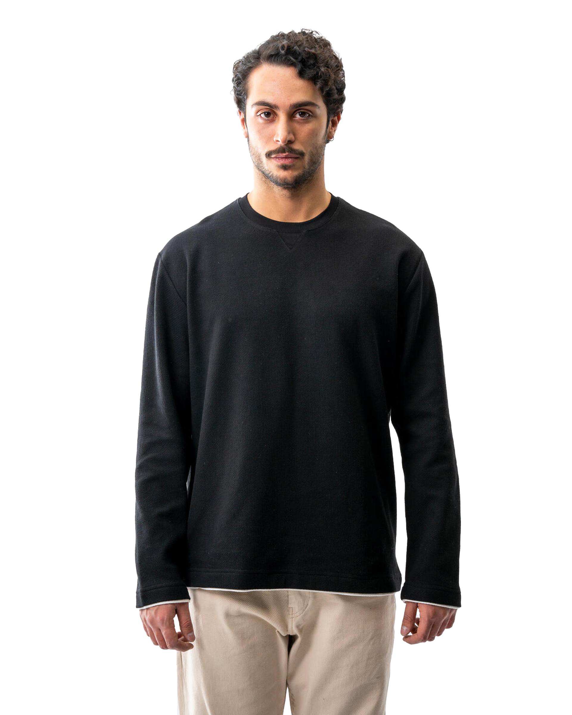 تیشرت آستین بلند مردانه مشکی آر ان اس RNS کد 12032536