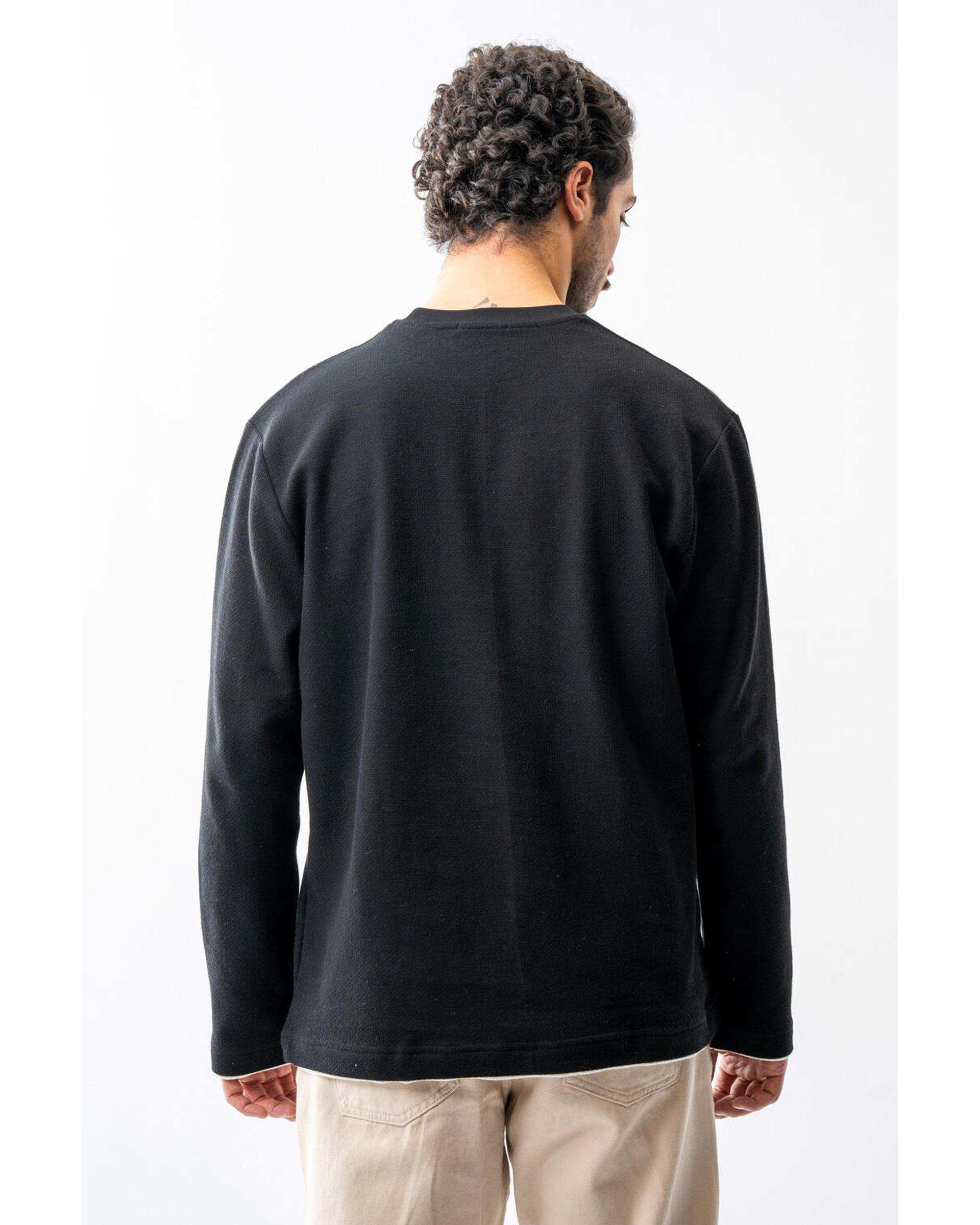 تیشرت آستین بلند مردانه مشکی آر ان اس RNS کد 12032536