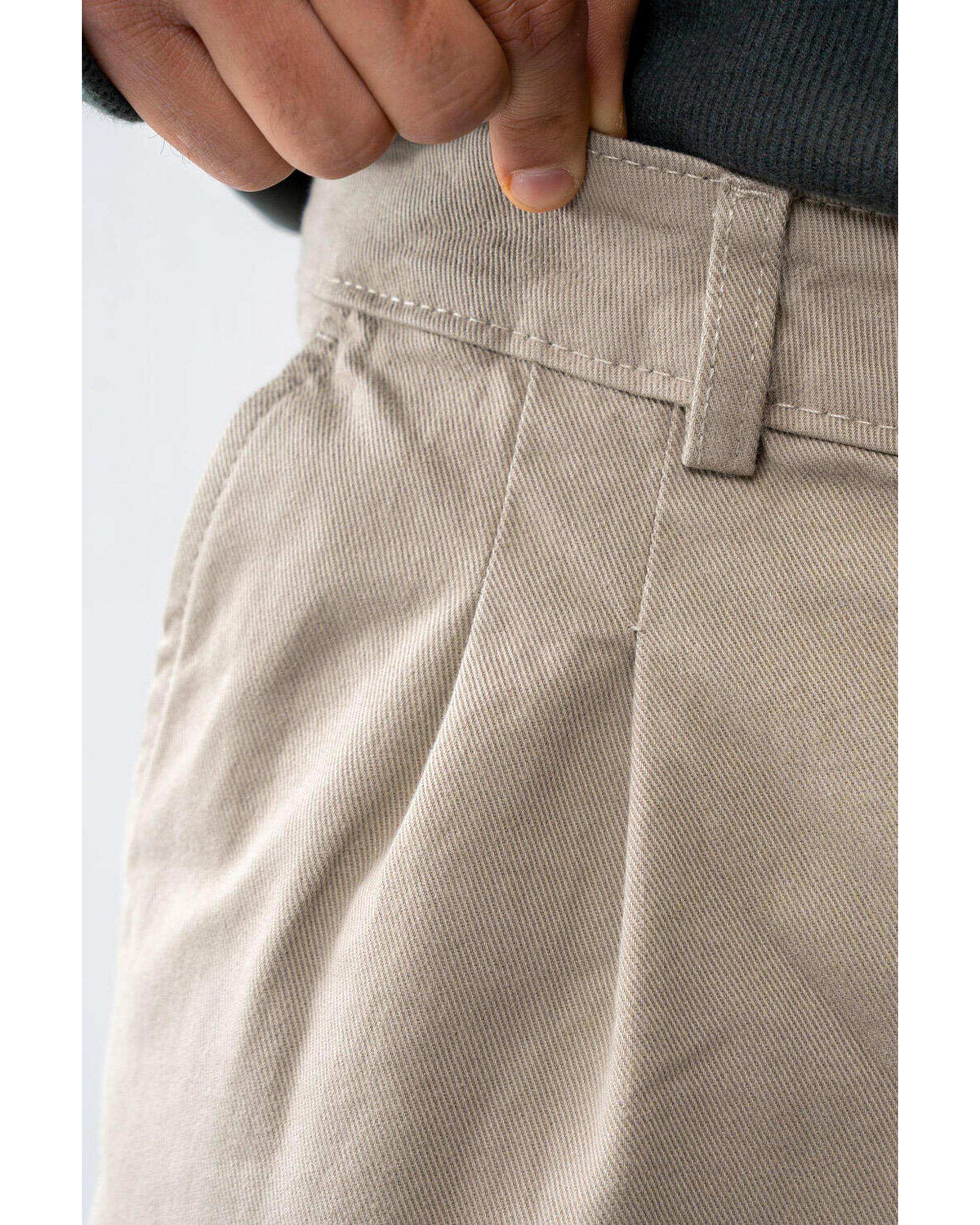 شلوار کتان مردانه سبز سدری آر ان اس RNS کد 12042667