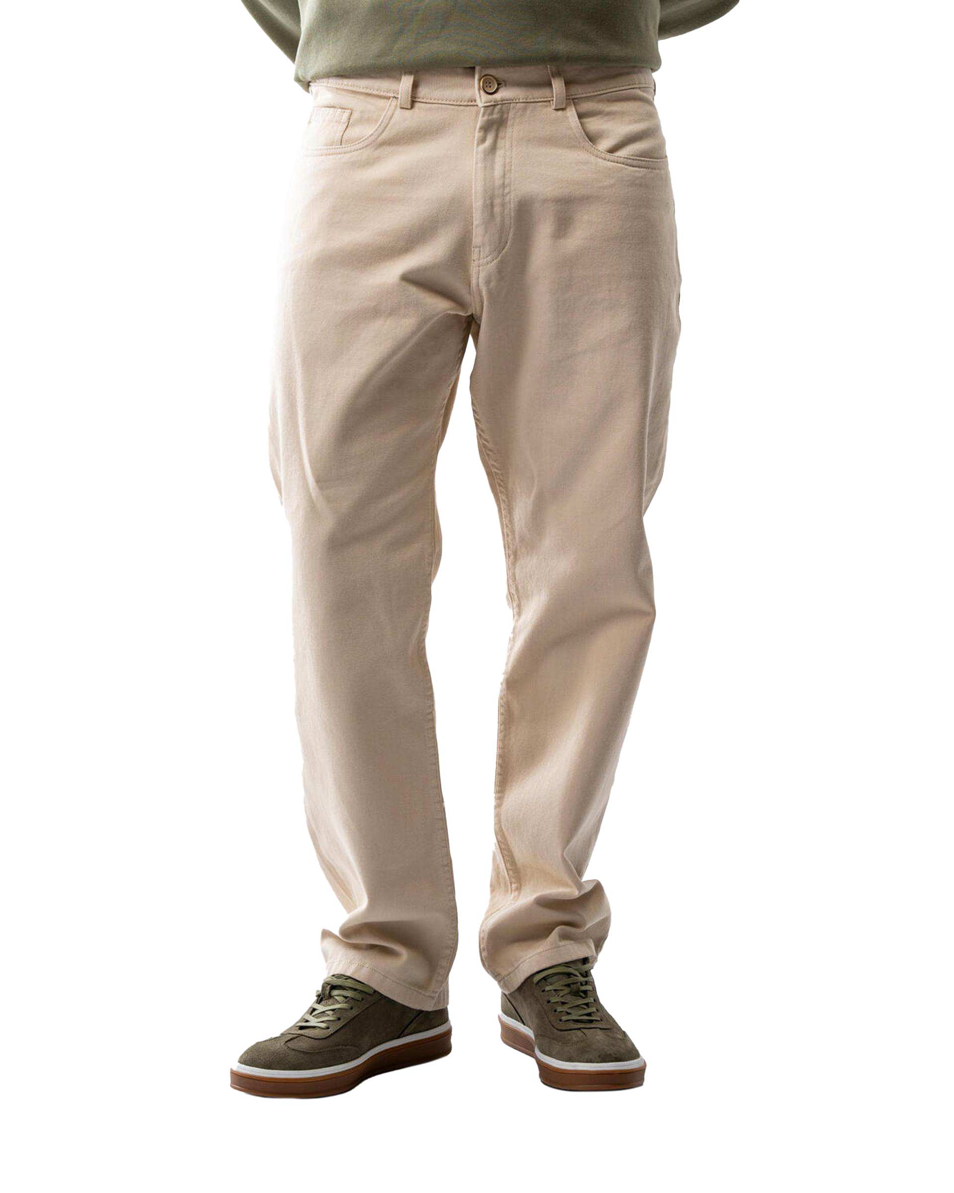 شلوار کتان مردانه استخوانی آر ان اس RNS کد 12042668