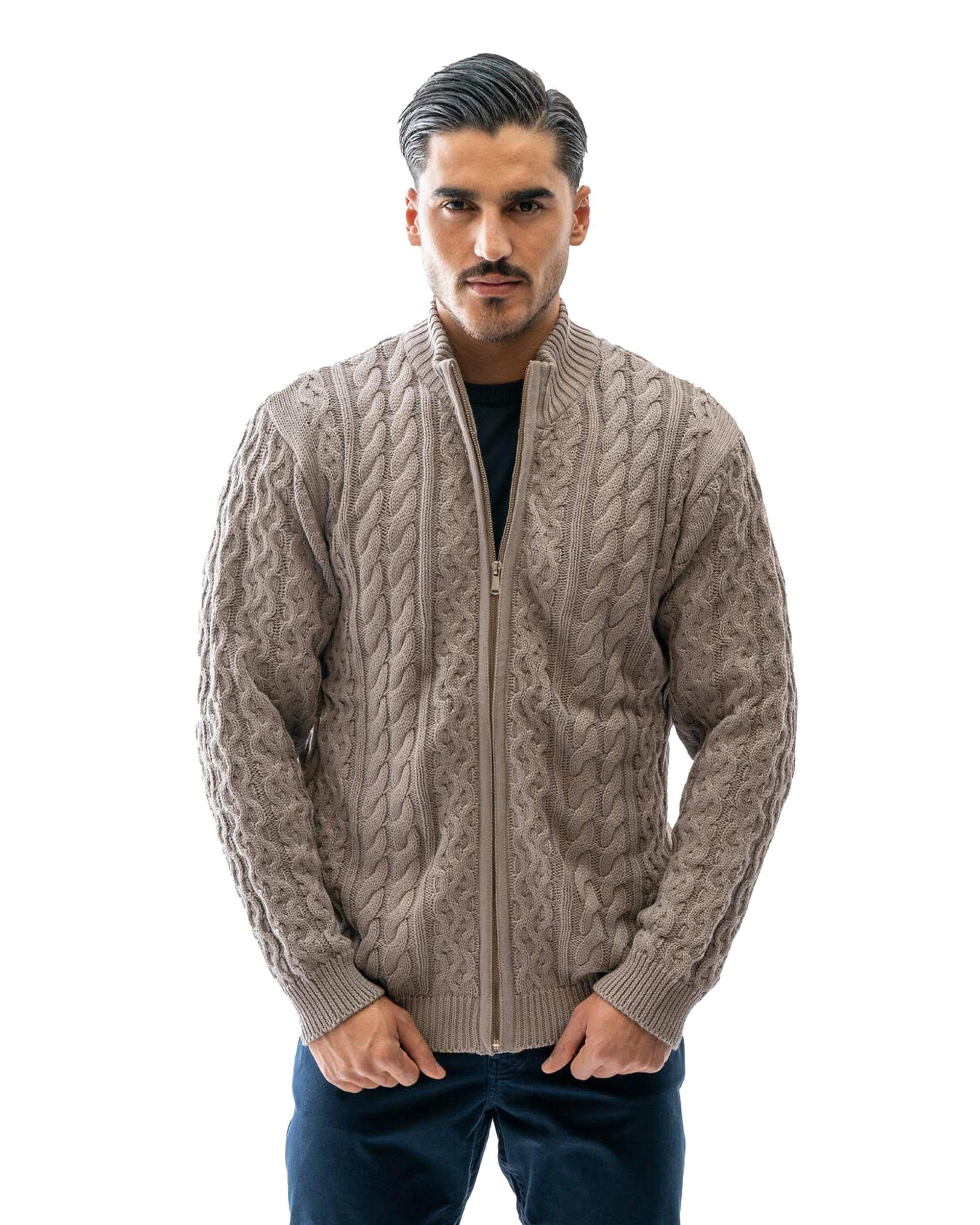 سویشرت مردانه بافت نسکافه ای آر ان اس RNS کد 12072578