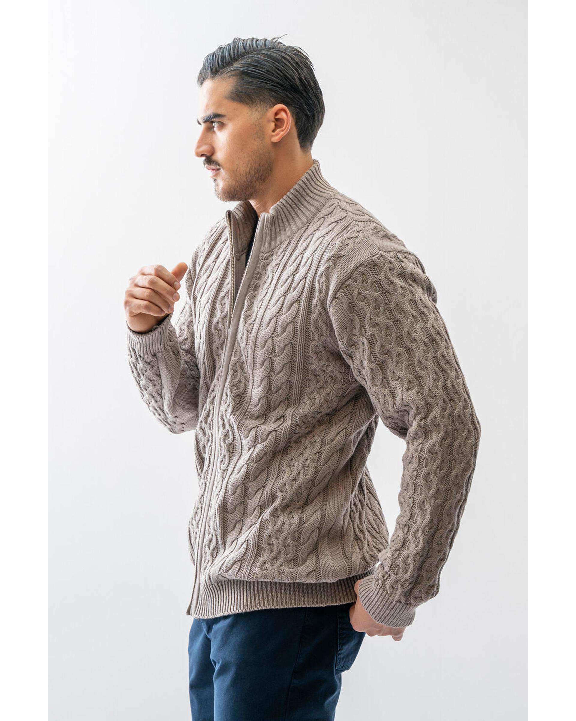 سویشرت مردانه بافت نسکافه ای آر ان اس RNS کد 12072578