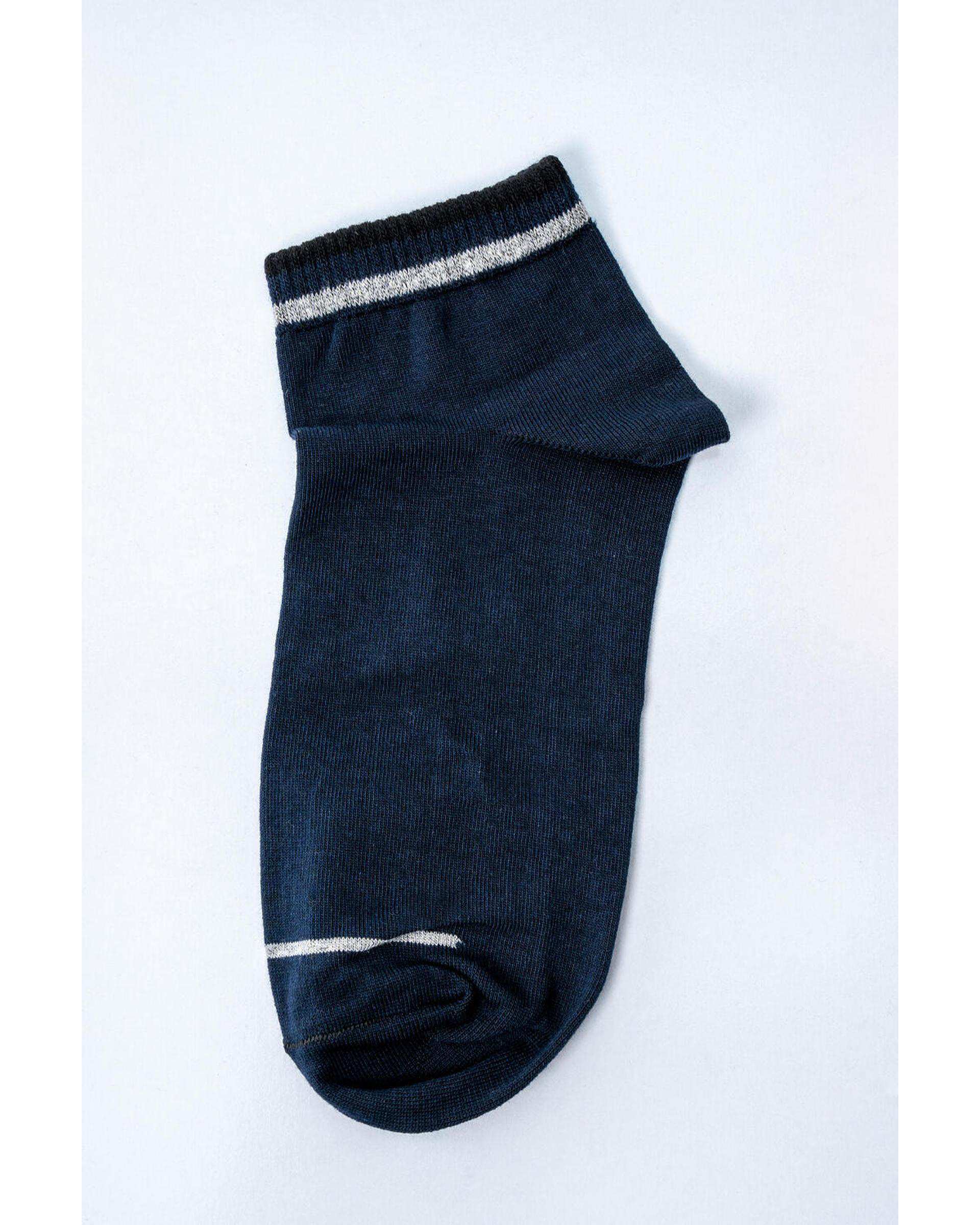 جوراب مردانه ساق کوتاه سرمه ای آر ان اس RNS کد 12132696