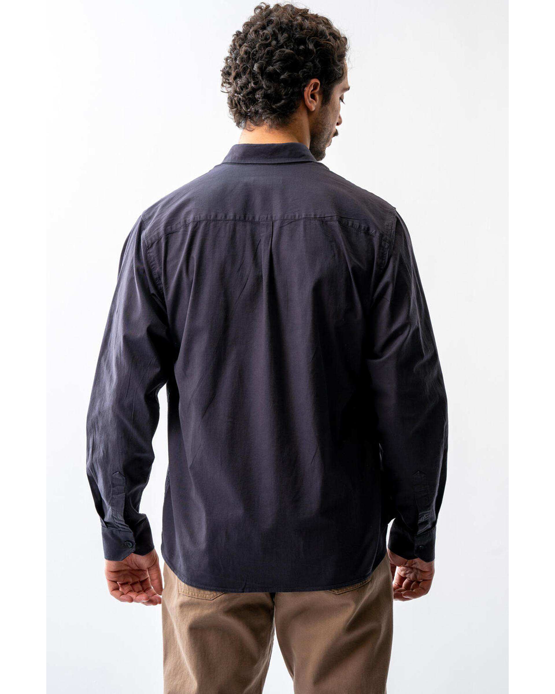 پیراهن مردانه کتان دودی آر ان اس RNS کد 12202588