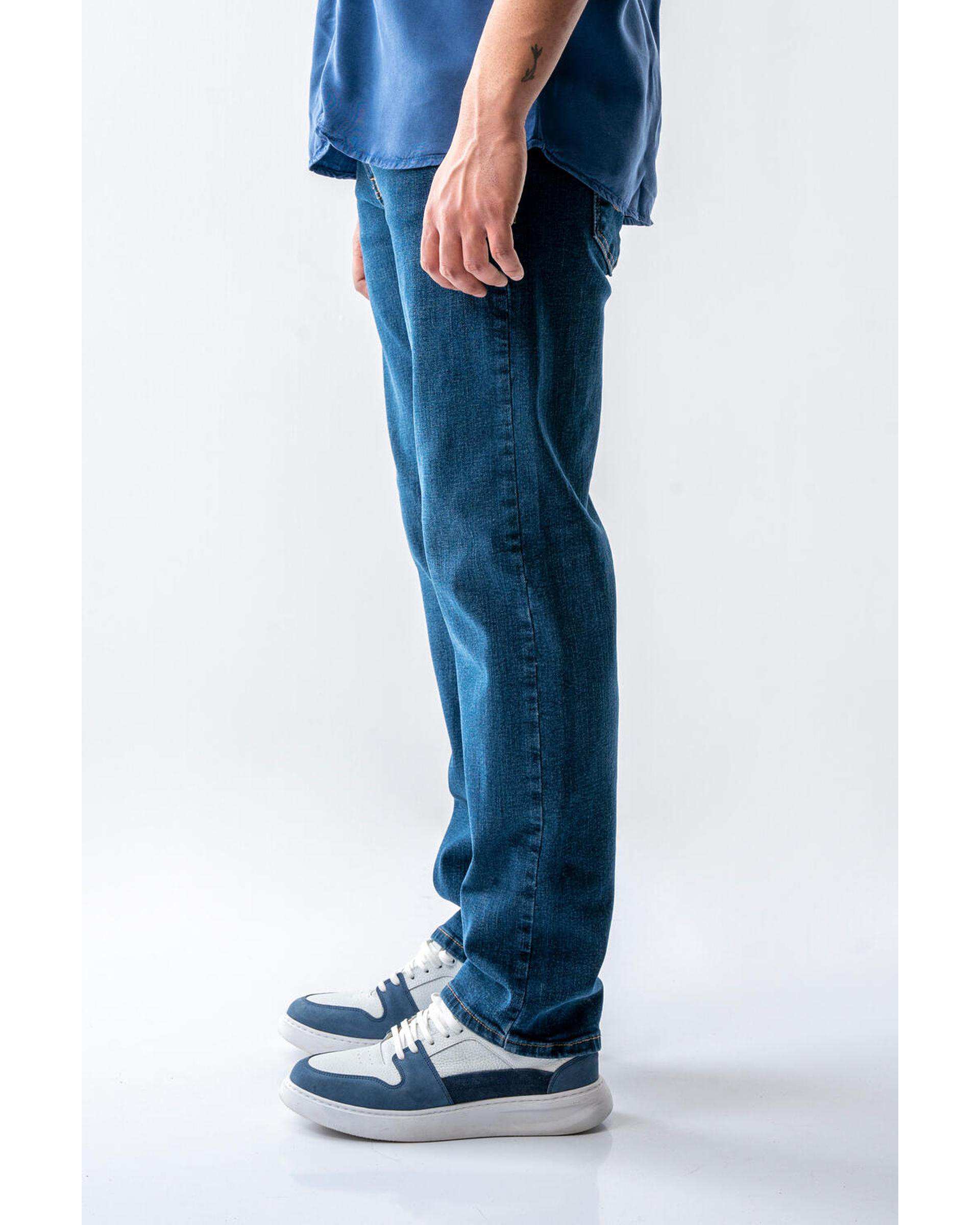 شلوار جین مردانه آبی تیره آر ان اس RNS کد 42042716