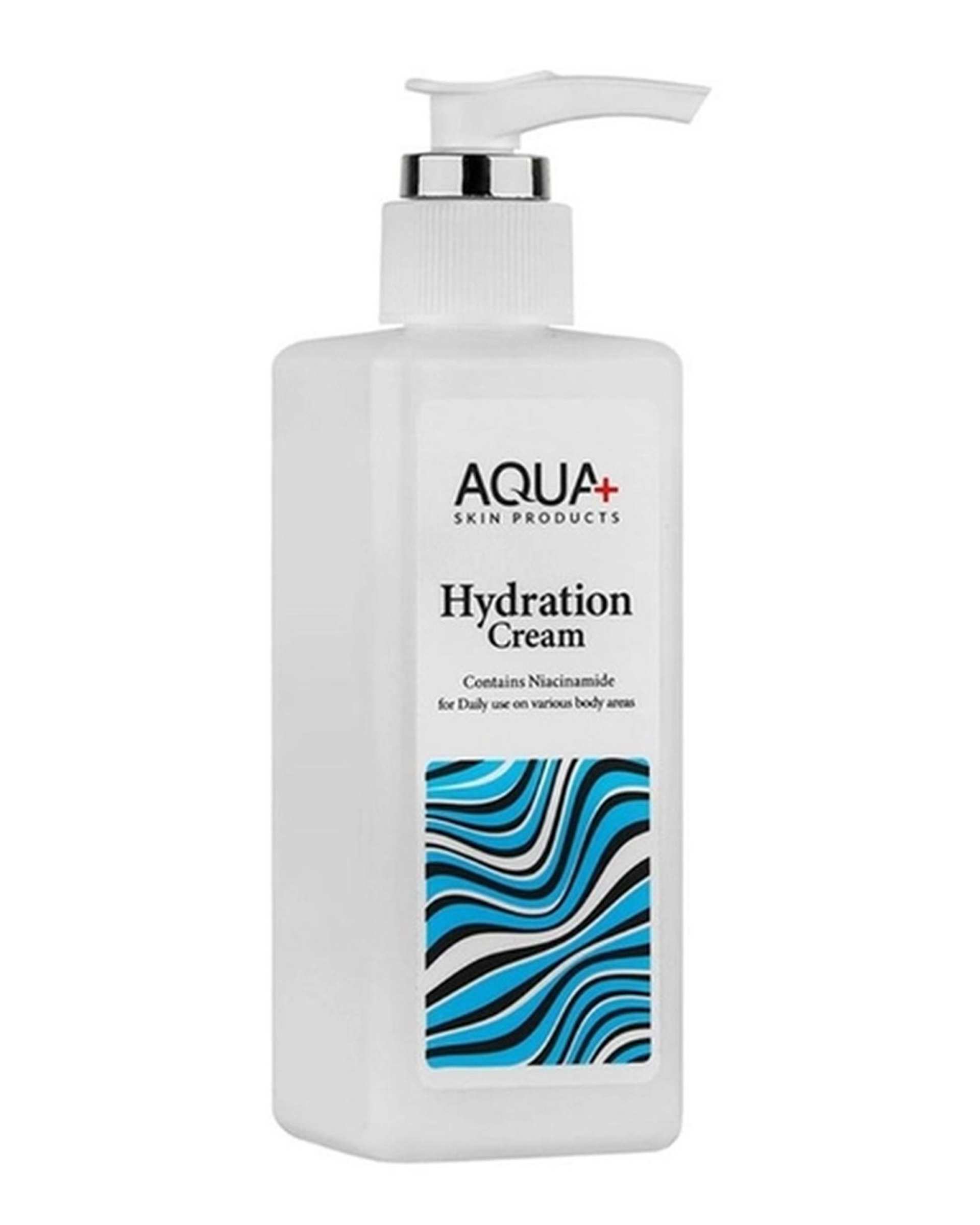 کرم آبرسان دست و صورت آکوا پلاس Aqua plus حاوی نیاسین آمید حجم 250ml