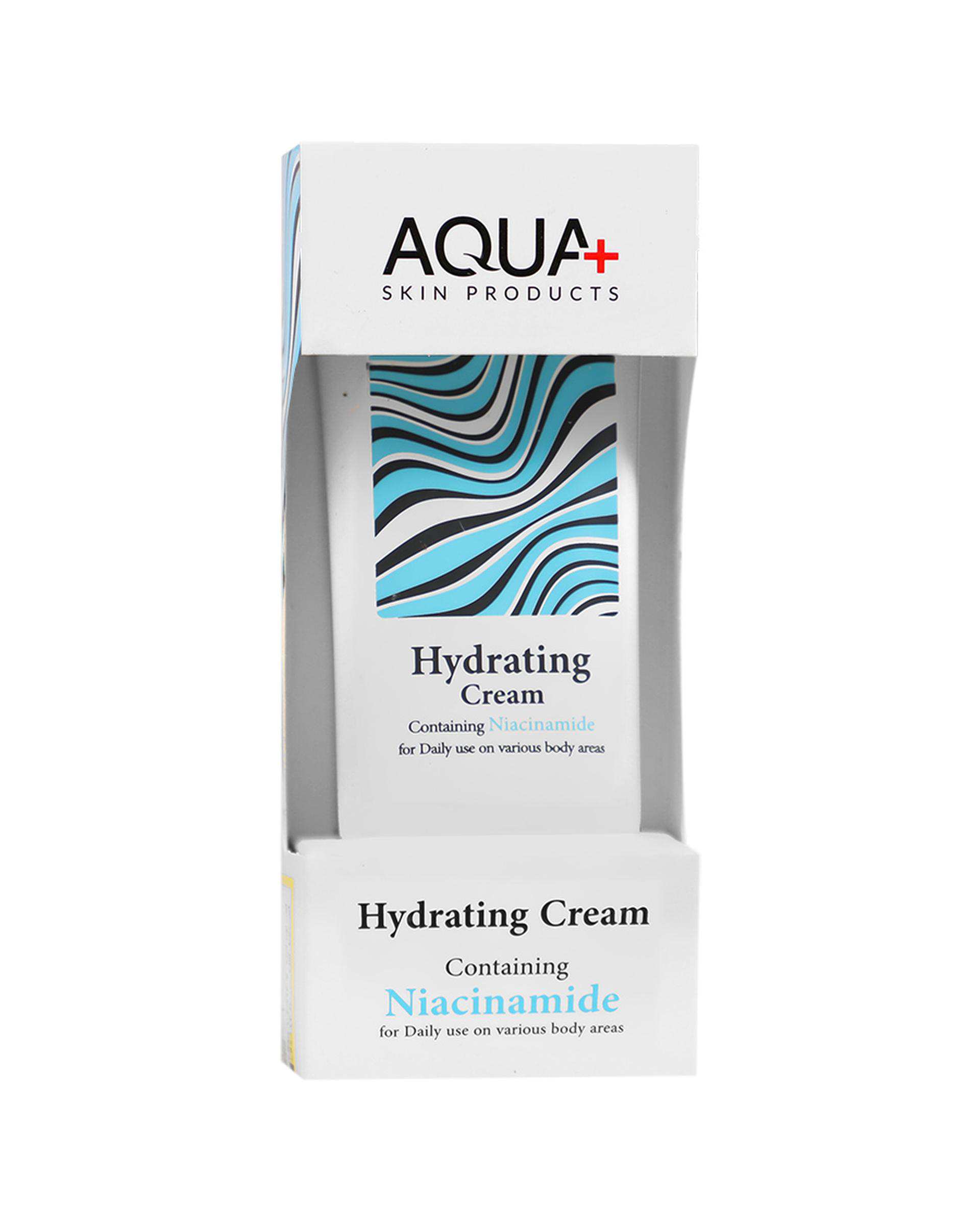 کرم آبرسان دست و صورت آکوا پلاس Aqua plus حاوی نیاسین آمید حجم 50ml