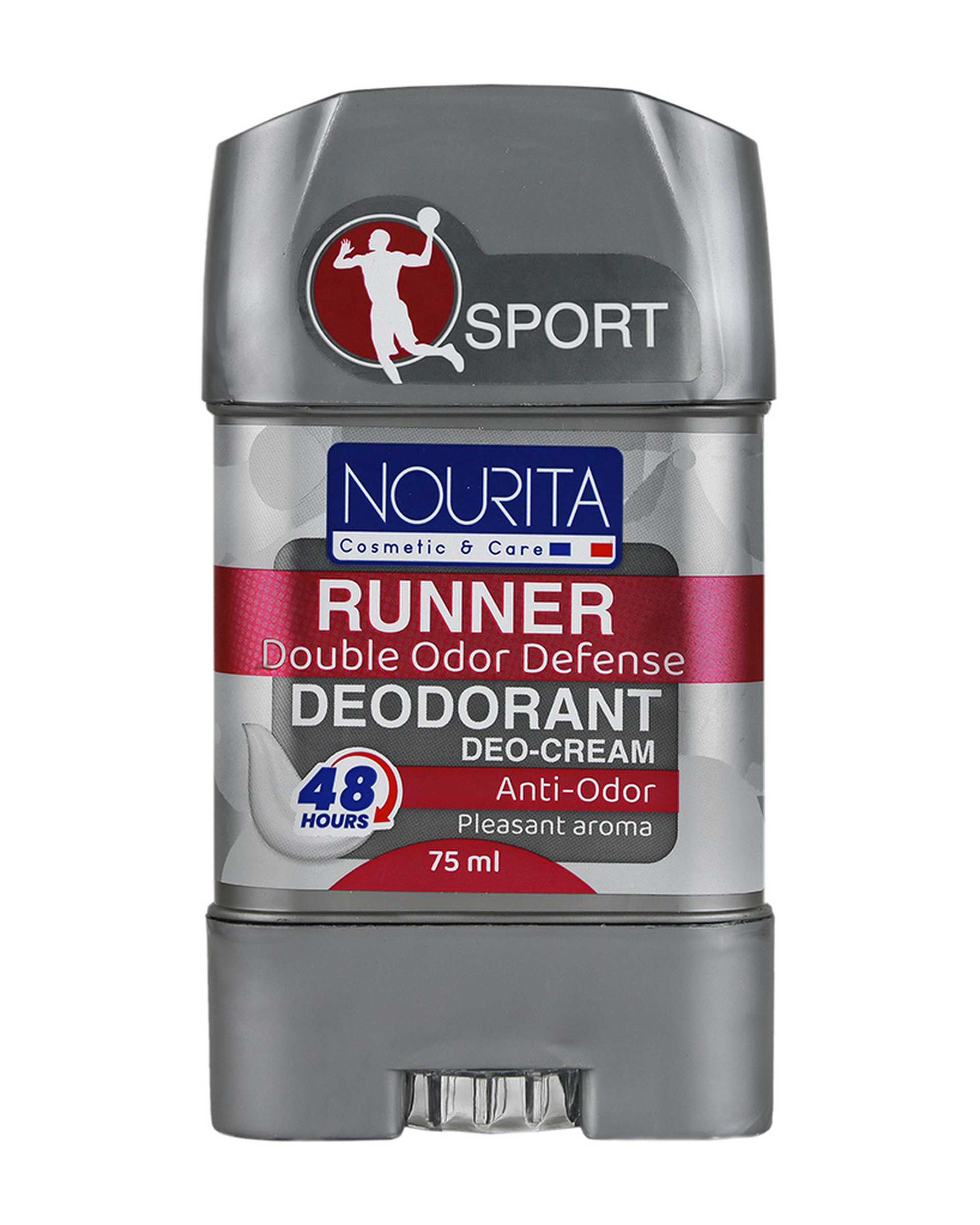 مام استیک کرمی خوشبو کننده بدن نوریتا Nourita مدل Runner Sport حجم 75ml