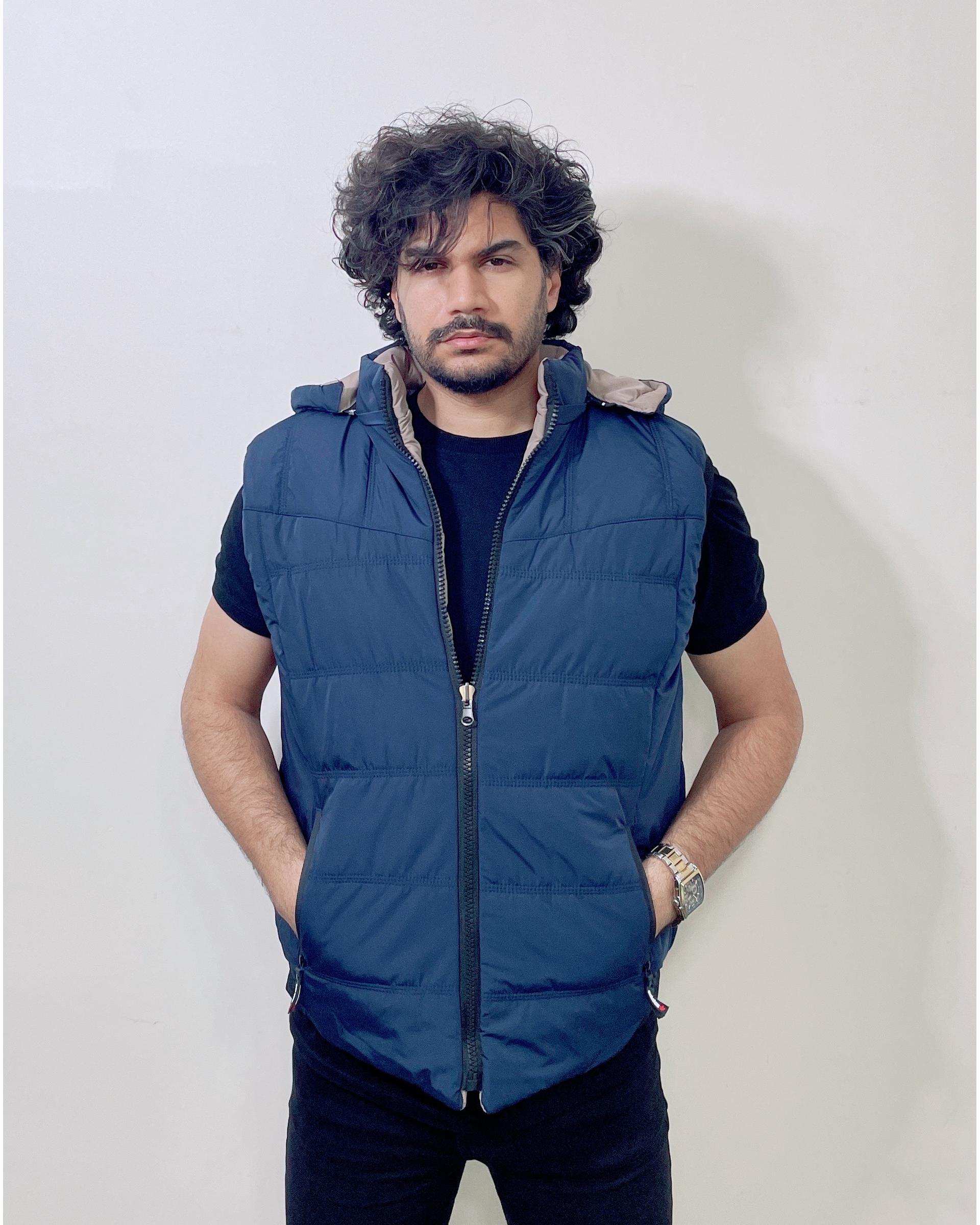 پافر مردانه دورو سرمه ای کرم دیورسو Diverso کد 4868