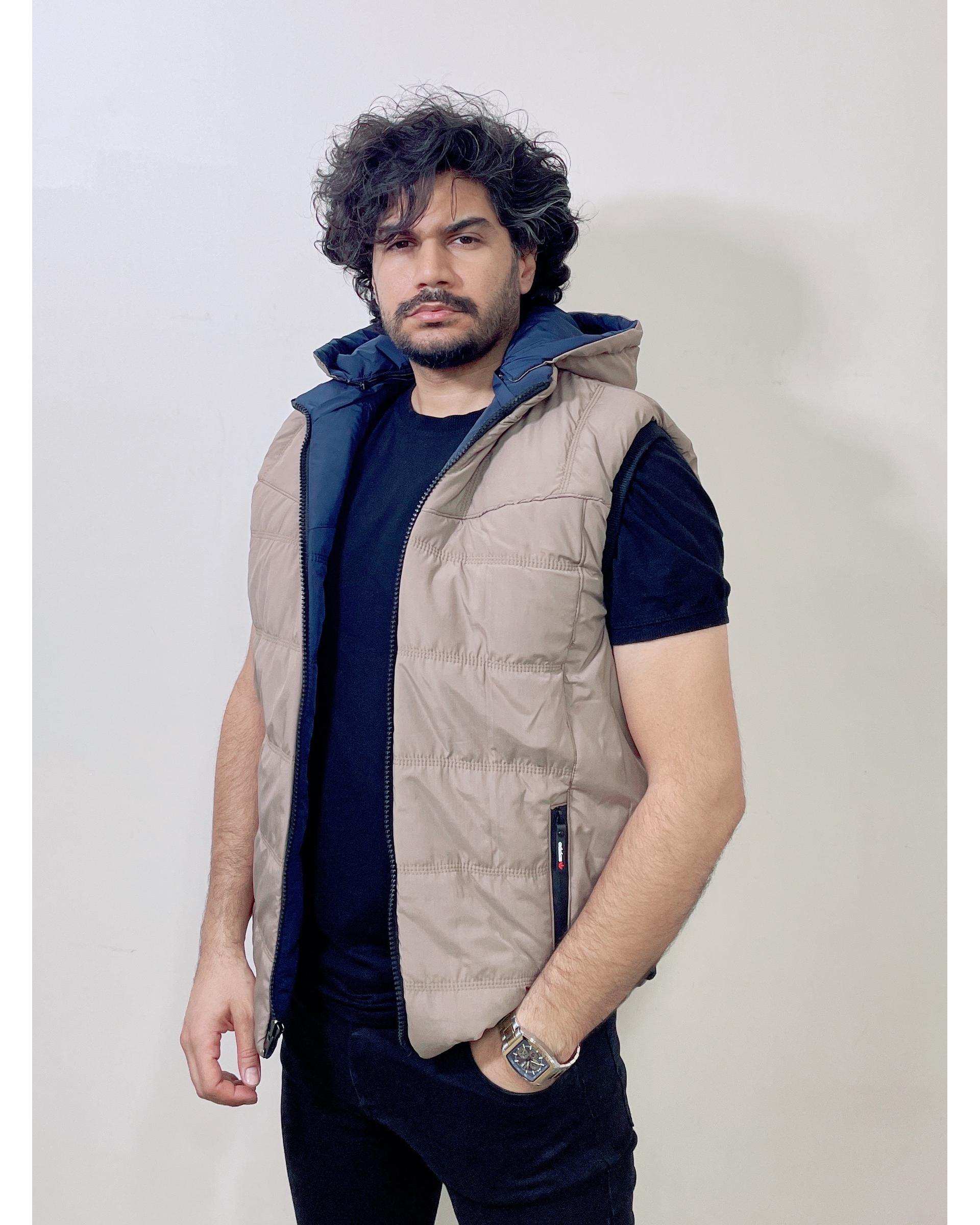 پافر مردانه دورو سرمه ای کرم دیورسو Diverso کد 4868