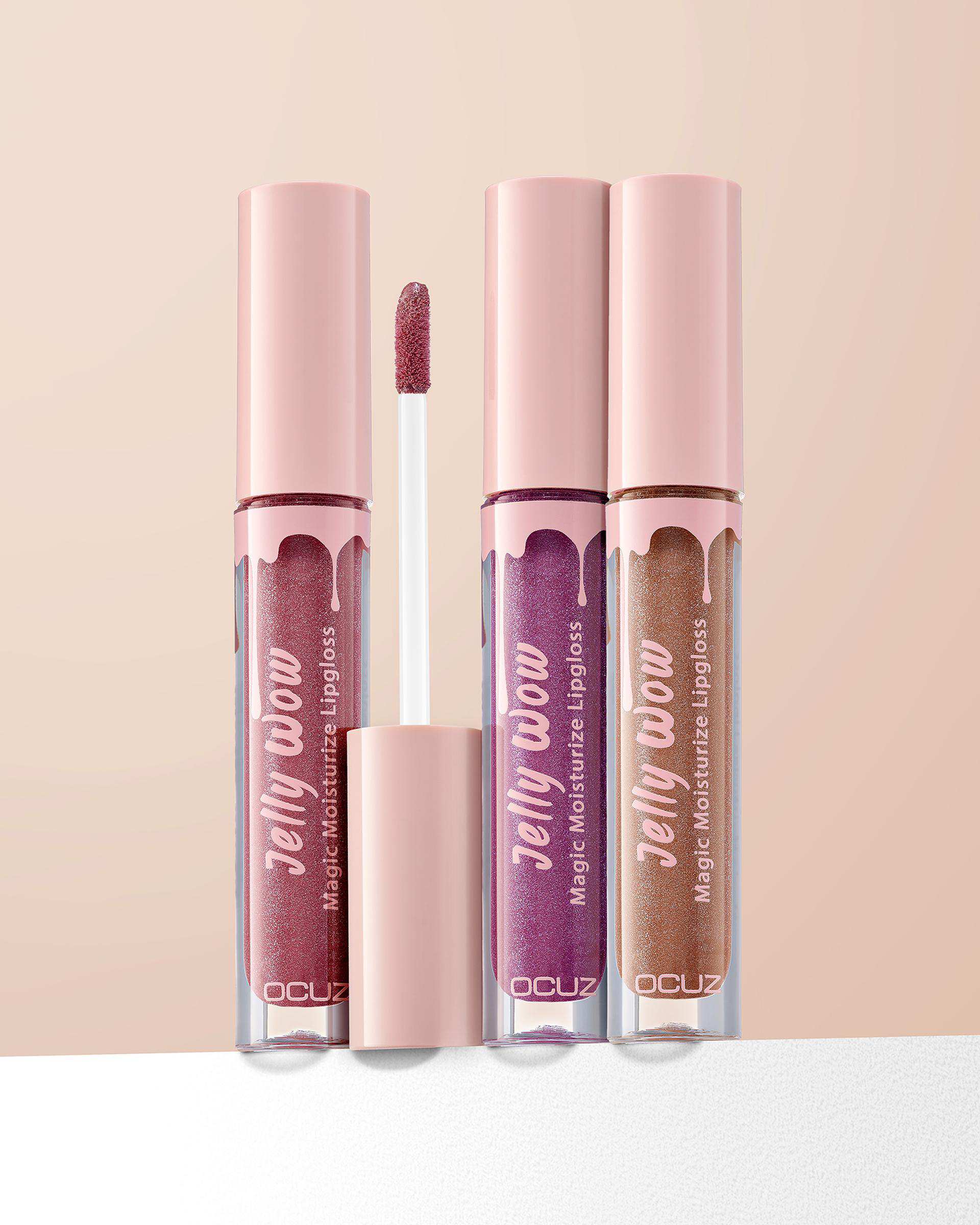 رژ لب مایع براق اوکاز OCUZ مدل Jelly Wow شماره 01 حجم 5ml