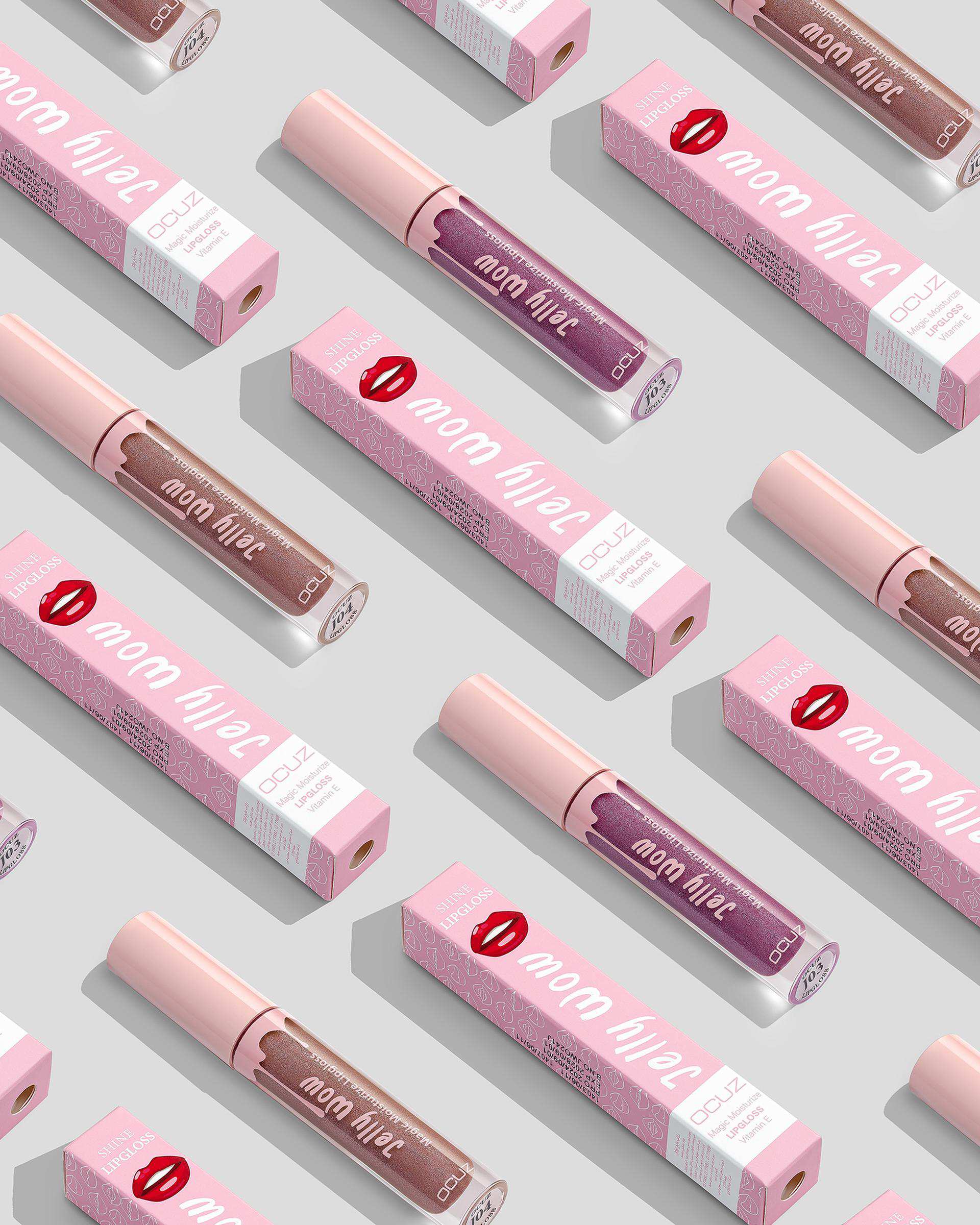 رژ لب مایع براق اوکاز OCUZ مدل Jelly Wow شماره 02 حجم 5ml