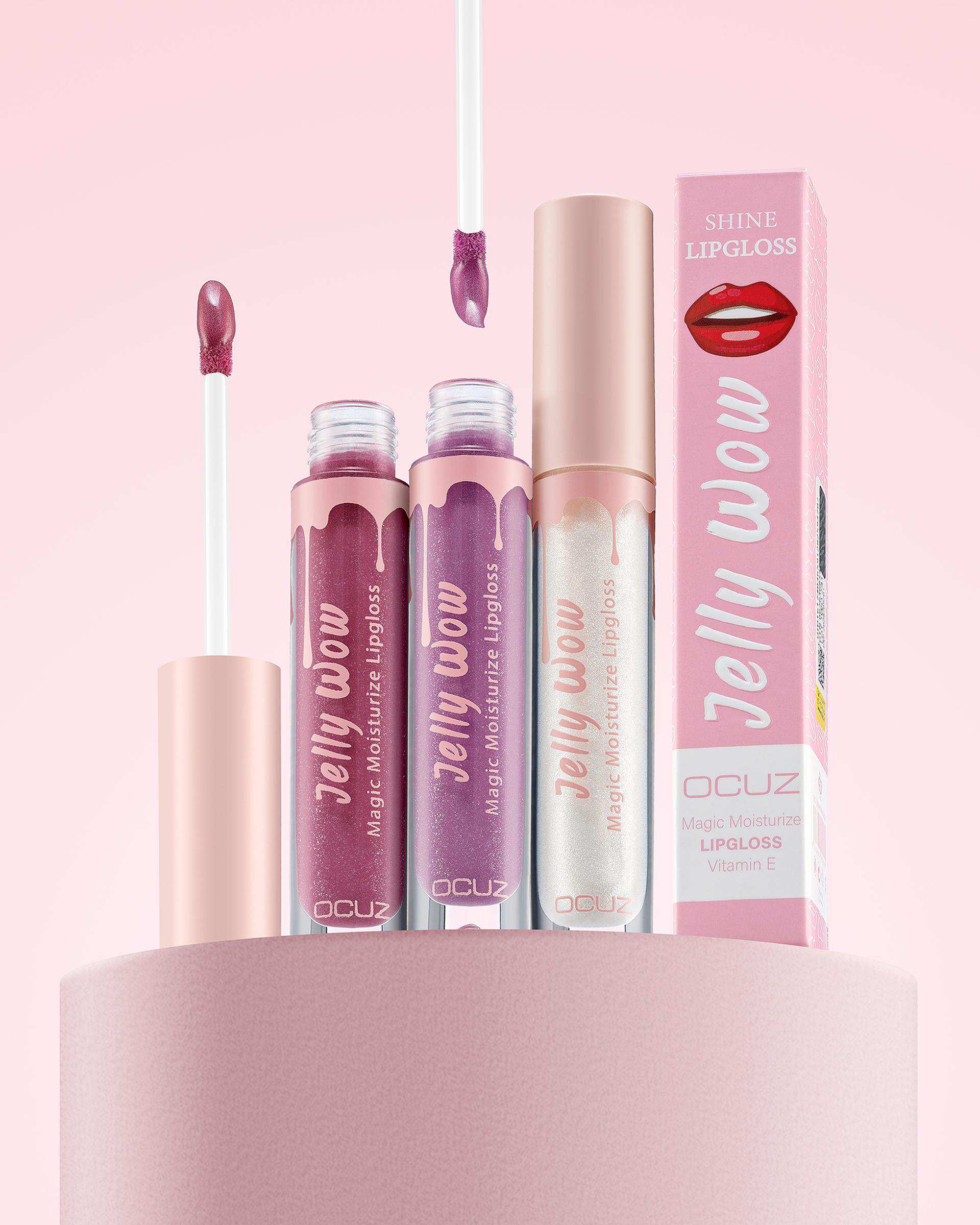 رژ لب مایع براق اوکاز OCUZ مدل Jelly Wow شماره 04 حجم 5ml