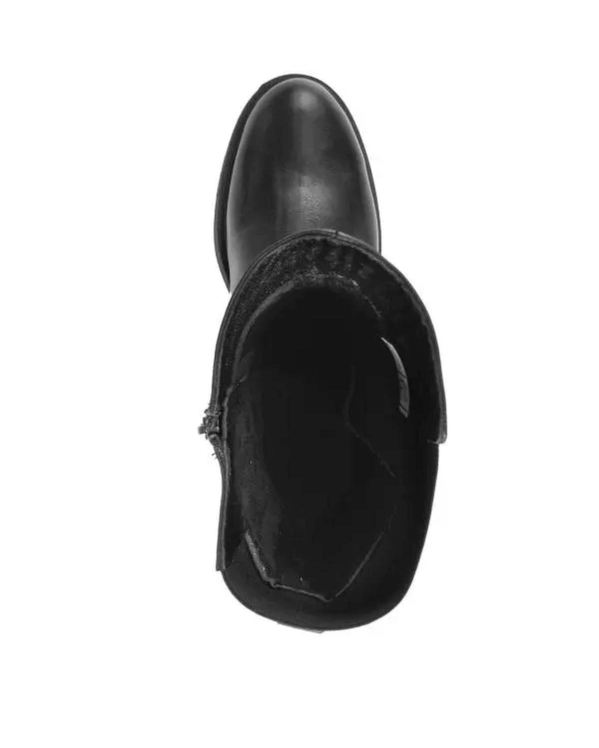 بوت چرم زنانه مشکی صاد Saad مدل RF7801