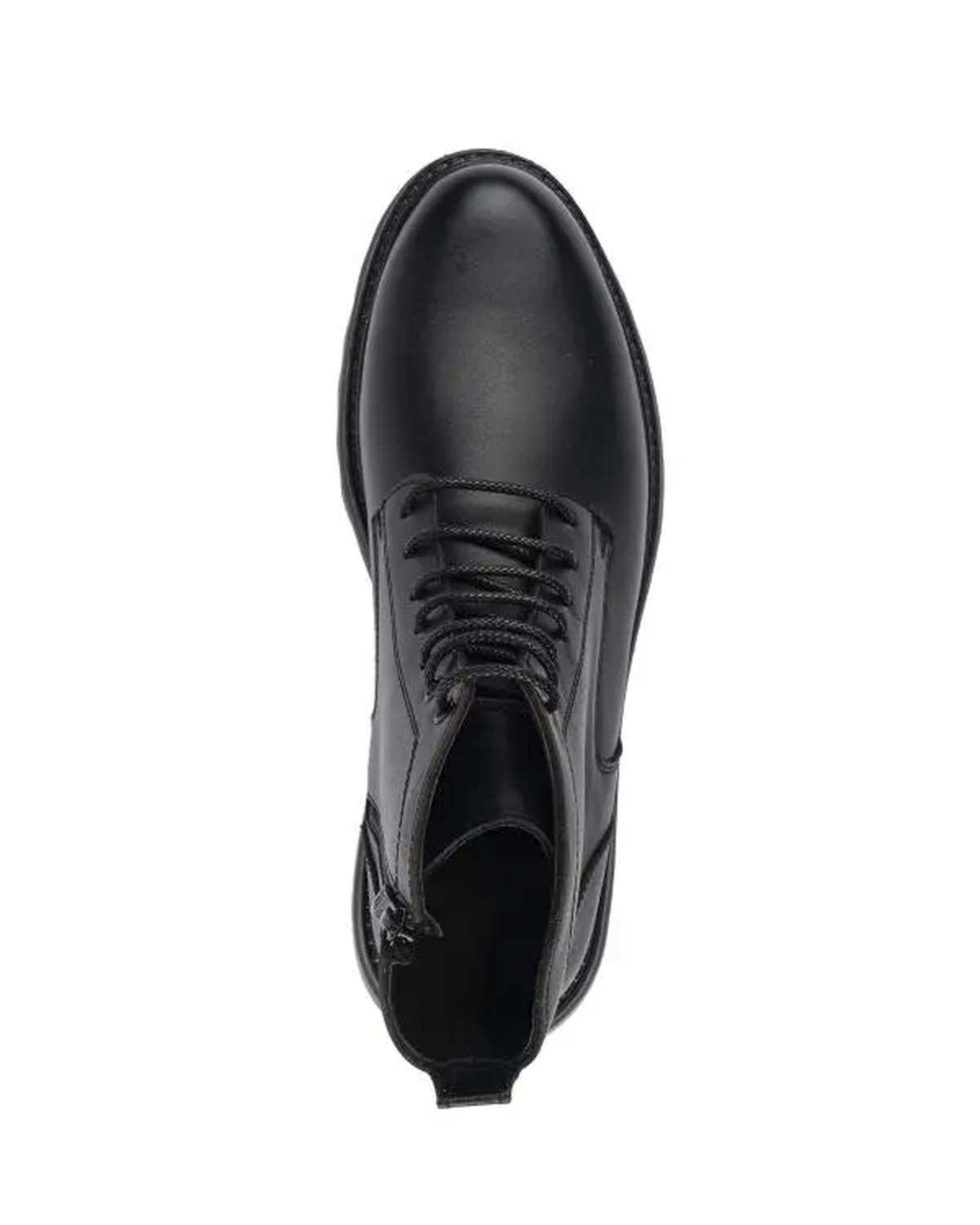 نیم بوت چرم مردانه مشکی صاد Saad مدل ZM0101