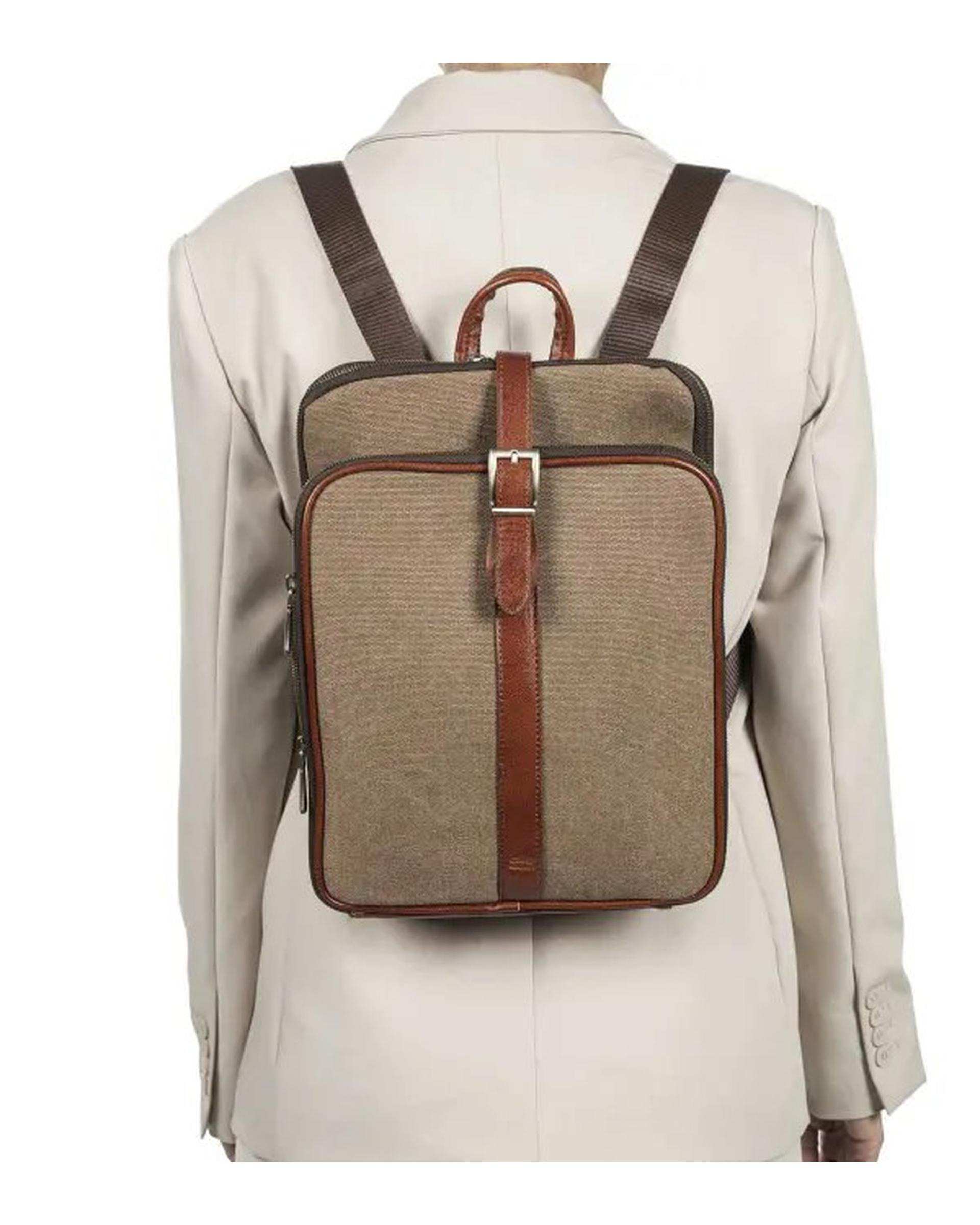 کوله پشتی چرم صاد Saad مدل JR6203