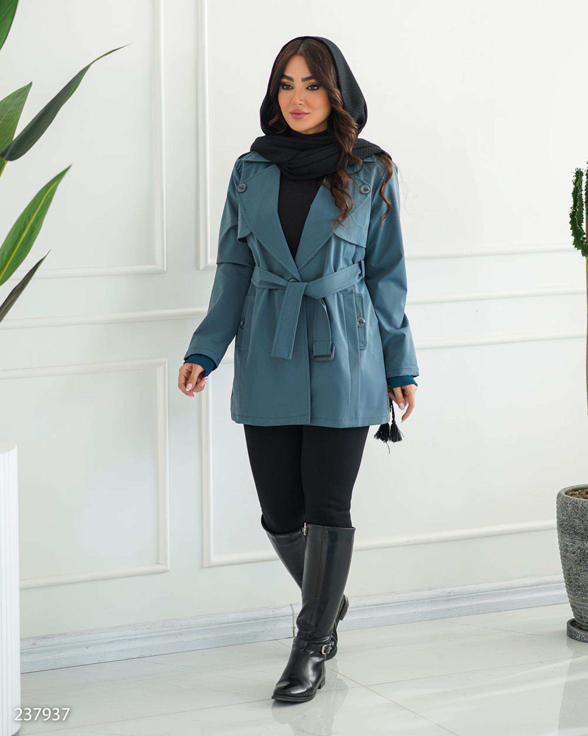 بارانی زنانه سبز کله غازی مدل دیارا السانا Elsana کد 2379