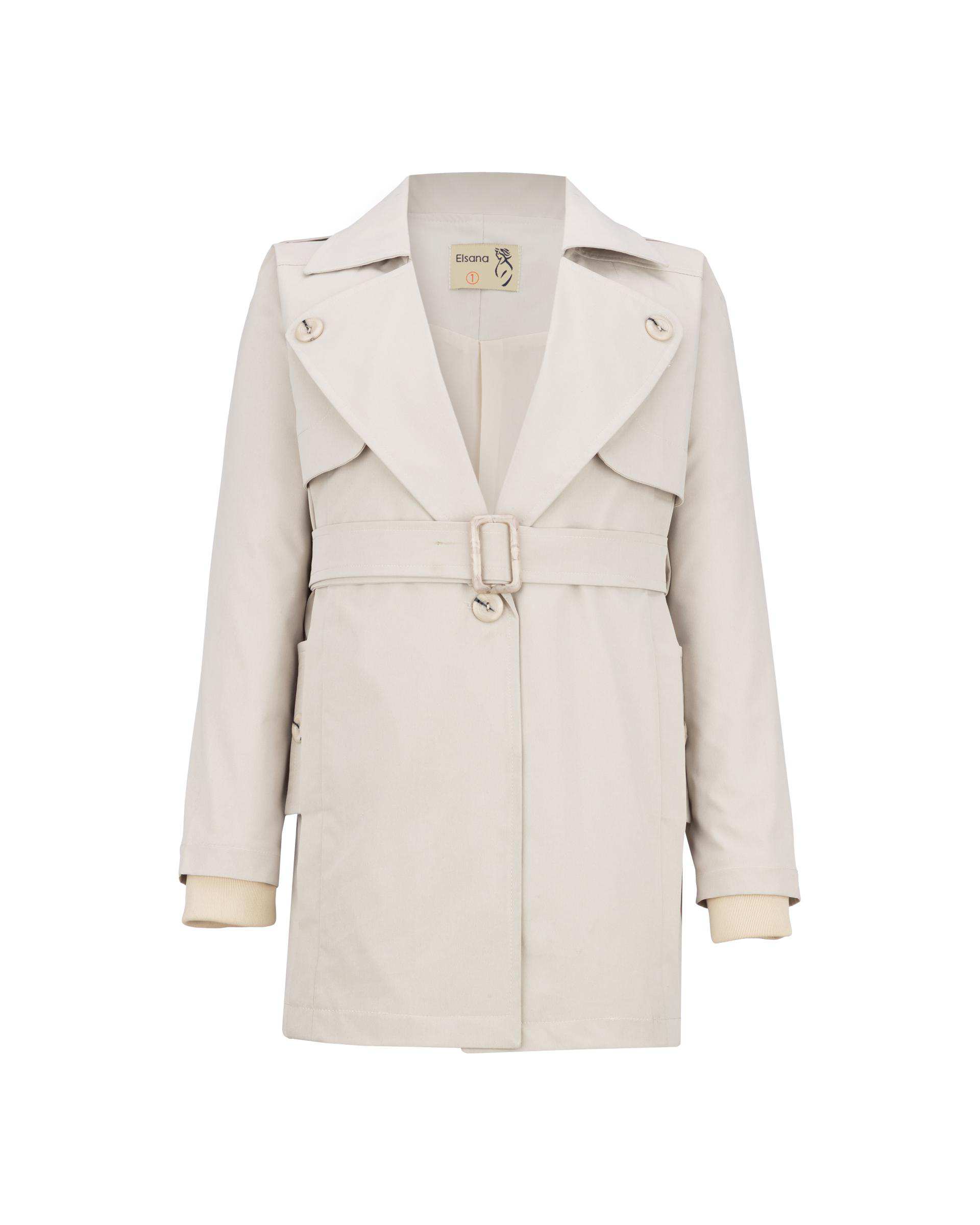 بارانی زنانه استخوانی مدل دیارا السانا Elsana کد 2379