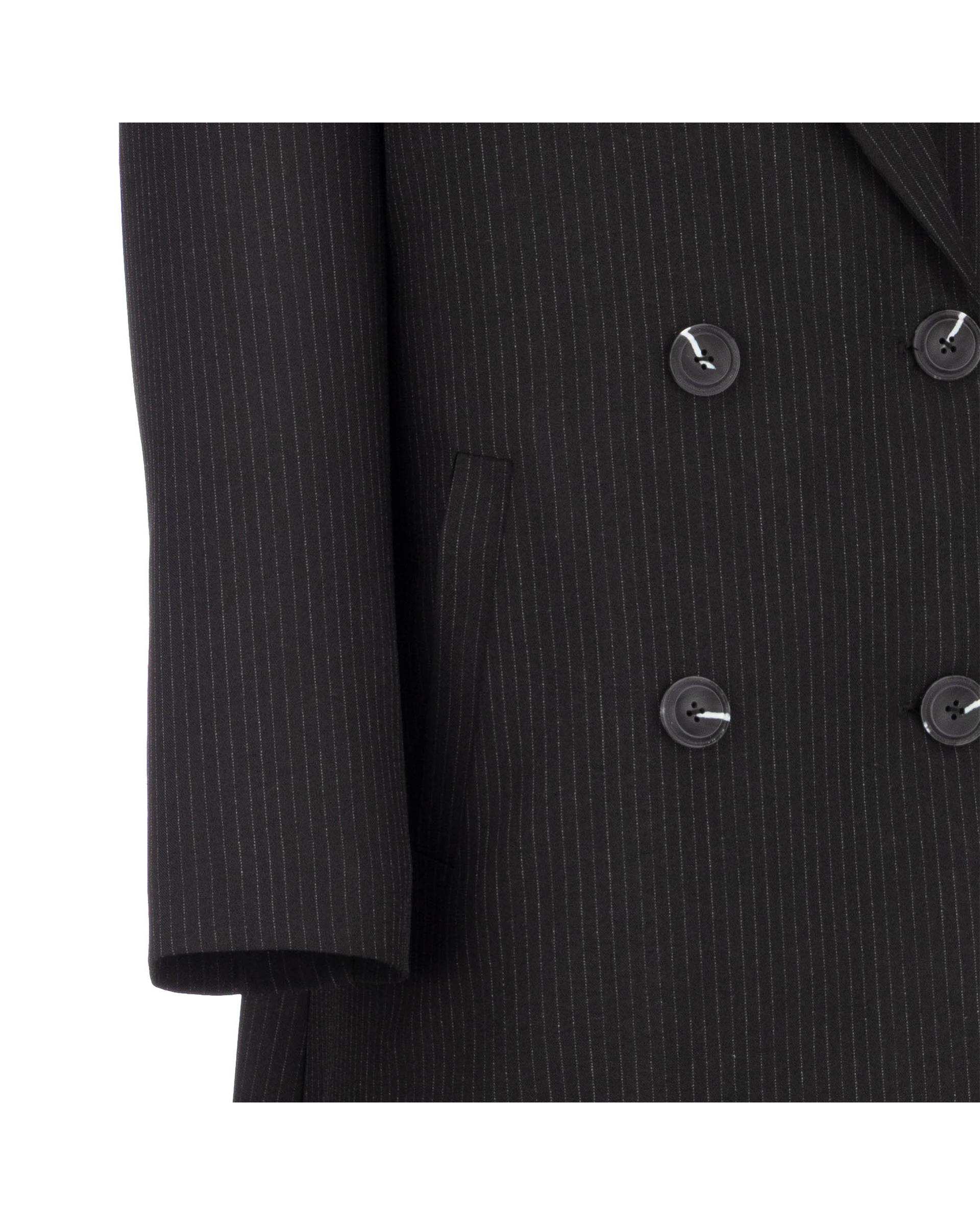 ست مانتو بلند و شلوار و جلیقه زنانه دیپلمات مشکی مدل سمیناز السانا Elsana کد 2405