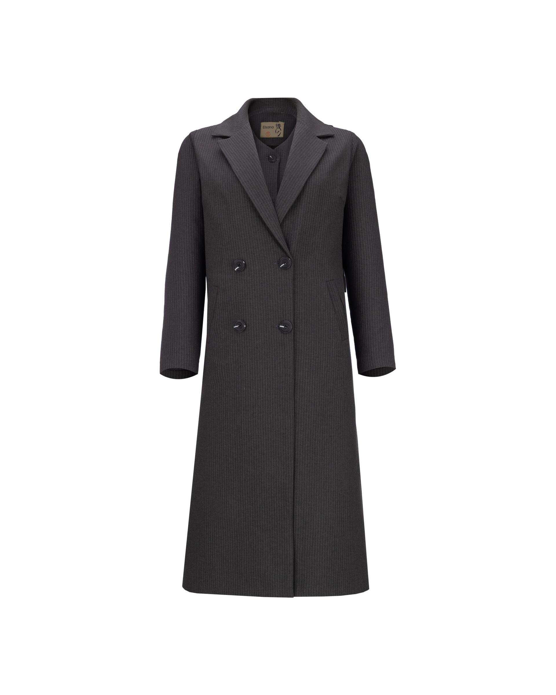 ست مانتو بلندو شلوار و جلیقه زنانه دیپلمات نوک مدادی مدل سمیناز السانا Elsana کد 2405