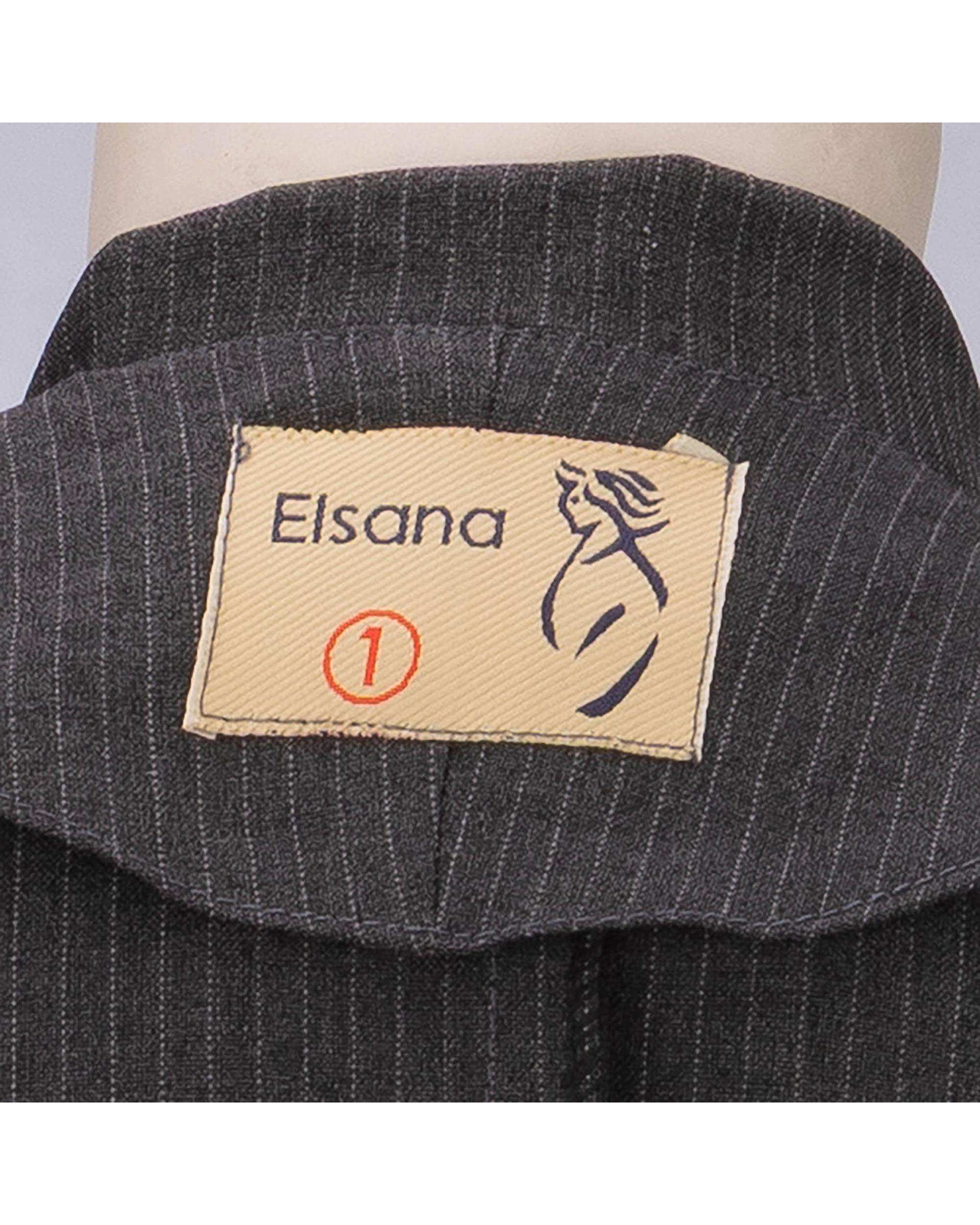 ست مانتو بلندو شلوار و جلیقه زنانه دیپلمات نوک مدادی مدل سمیناز السانا Elsana کد 2405