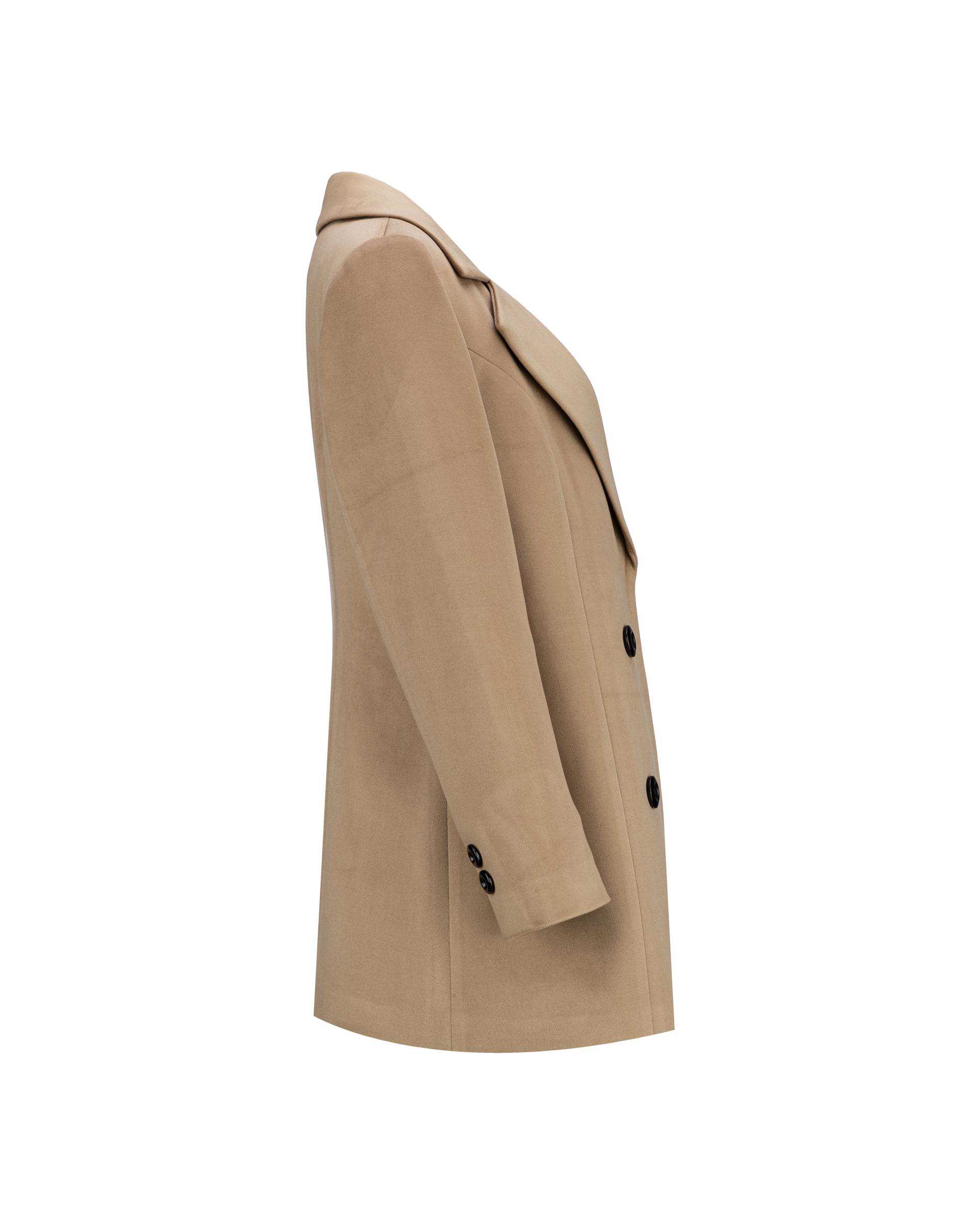 پالتو زنانه نسکافه ای مدل کایان السانا Elsana کد 2407