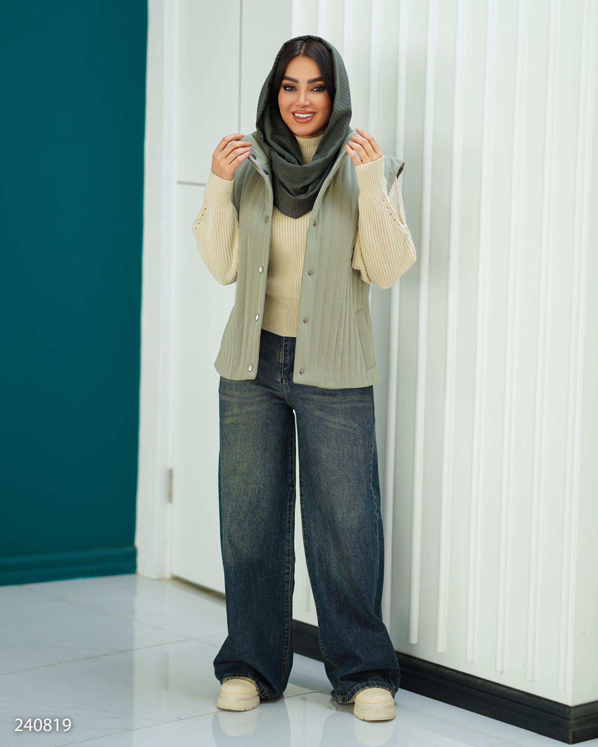 پافر زنانه سبز سدری مدل زیوا السانا Elsana کد 2408