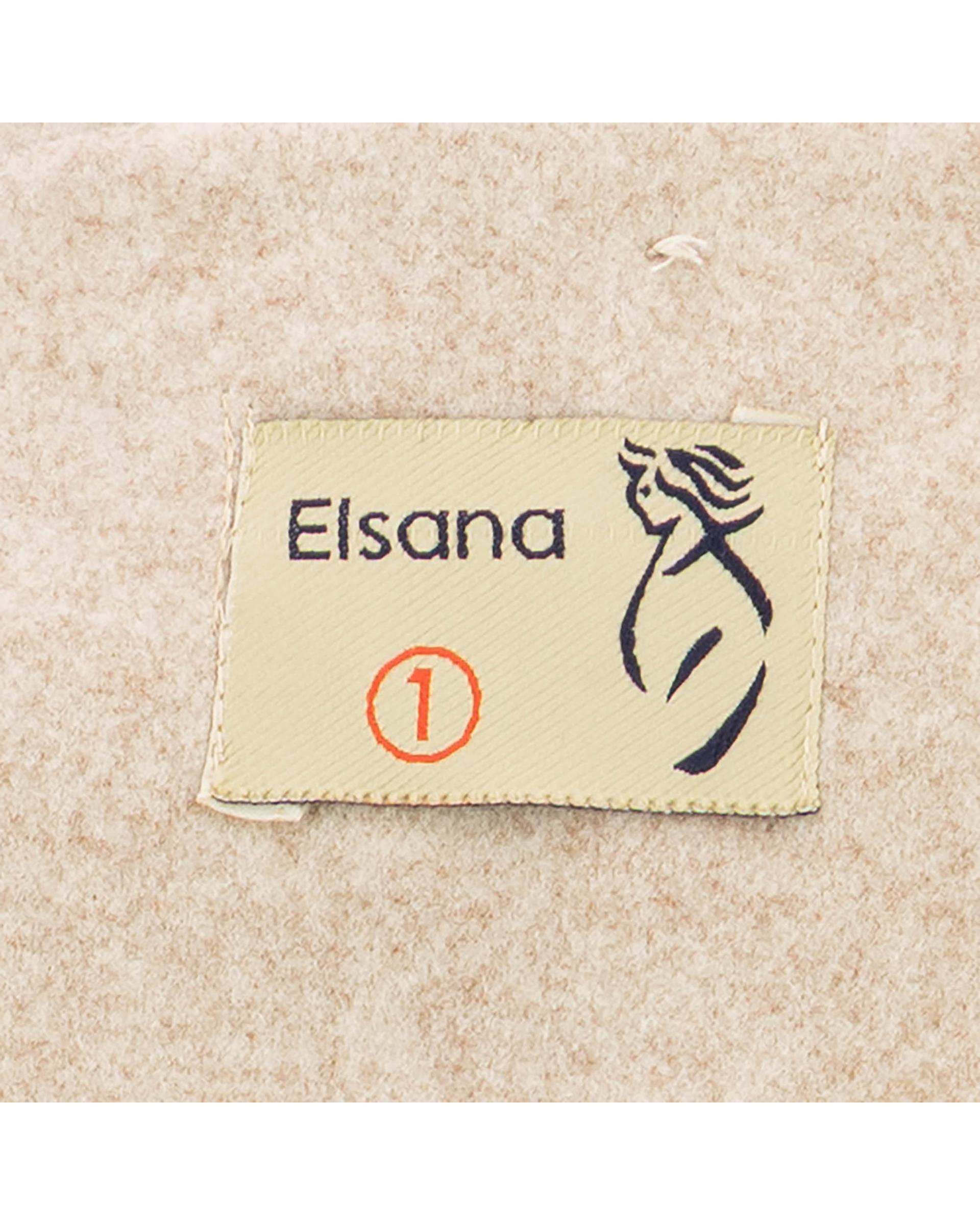 پالتو و شنل زنانه کرم مدل فوژان السانا Elsana کد 2409