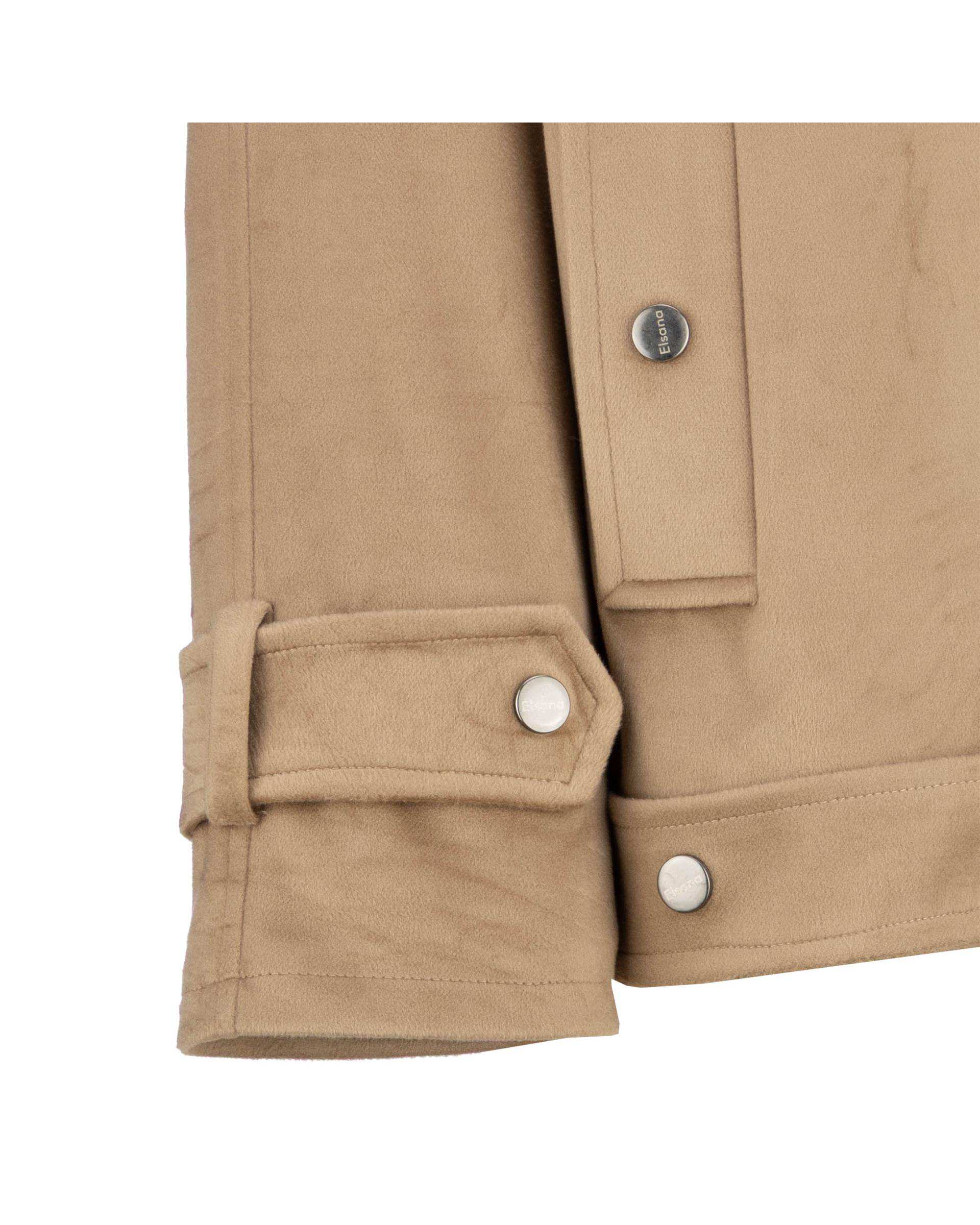 پالتو زنانه نسکافه ای مدل شادلین السانا Elsana کد 2412