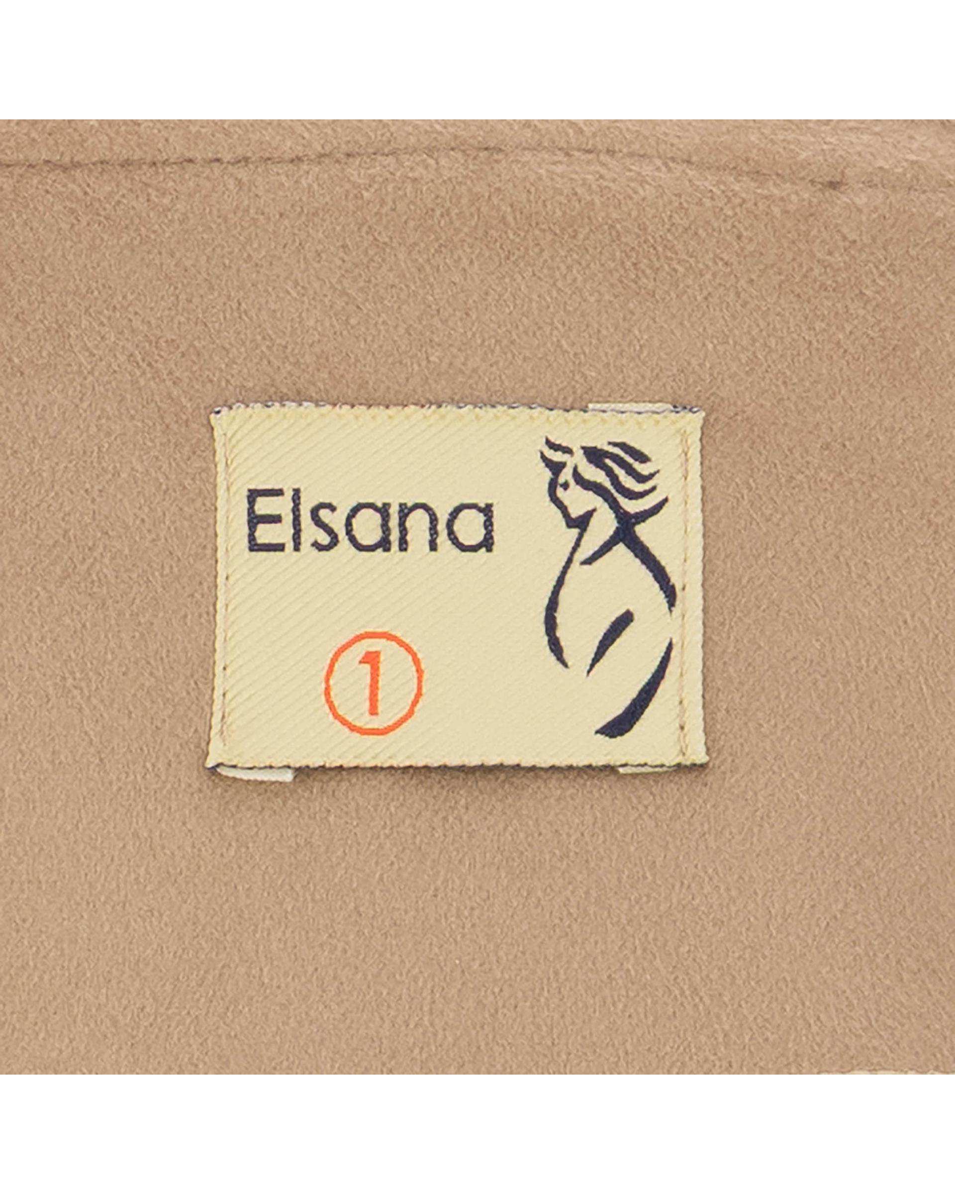پالتو زنانه نسکافه ای مدل شادلین السانا Elsana کد 2412