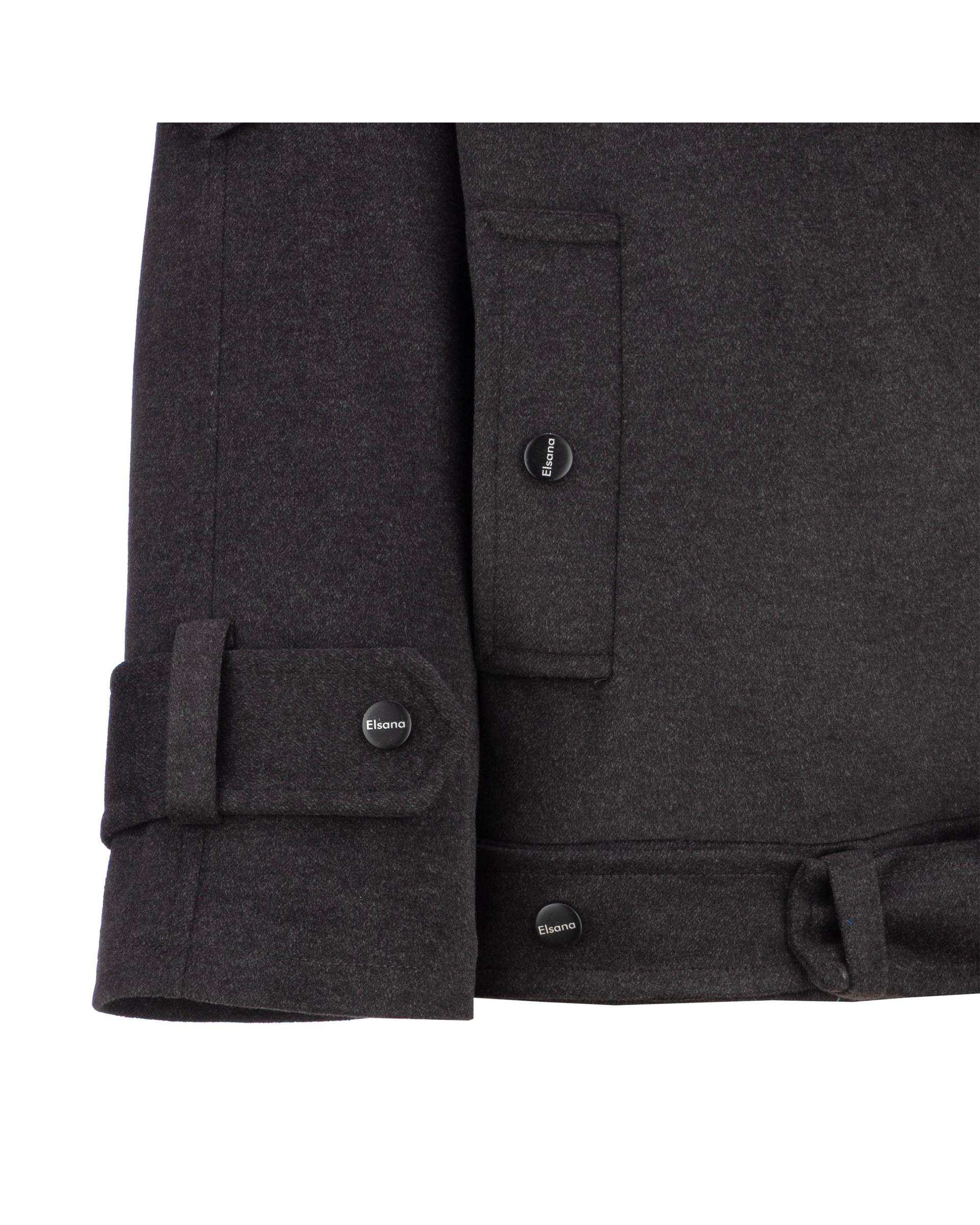 پالتو زنانه زغالی مدل شادلین السانا Elsana کد 2412