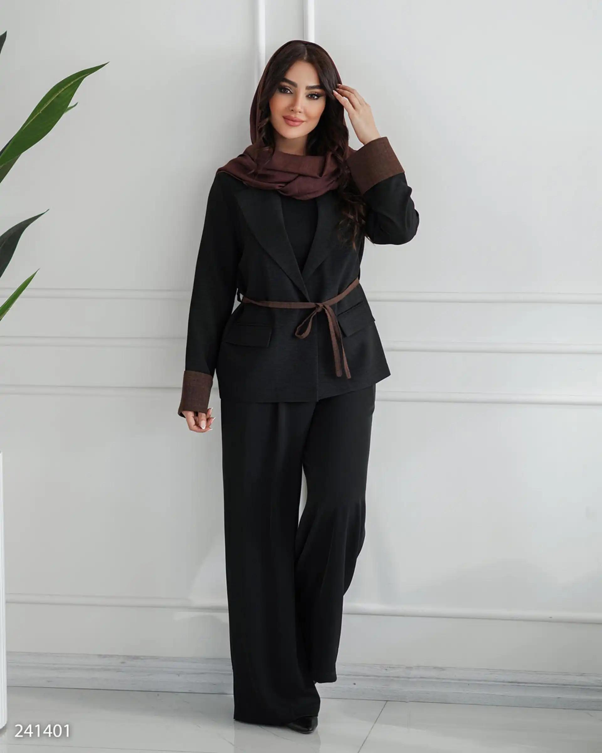 مانتو زنانه مشکی مدل ایوانا السانا Elsana کد 2414