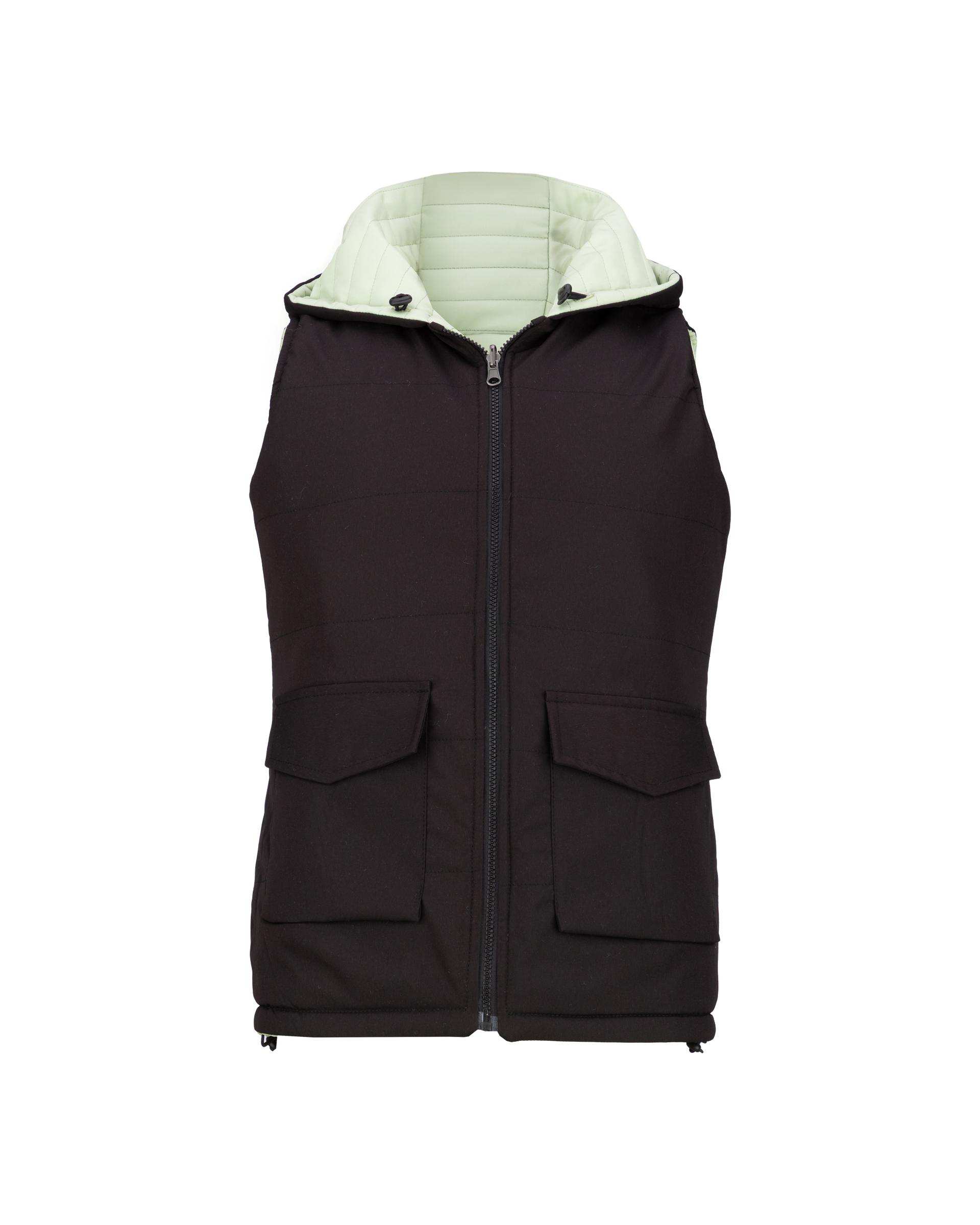 پافر زنانه دورو سبز پسته ای مدل بهرانوش السانا Elsana کد 2415