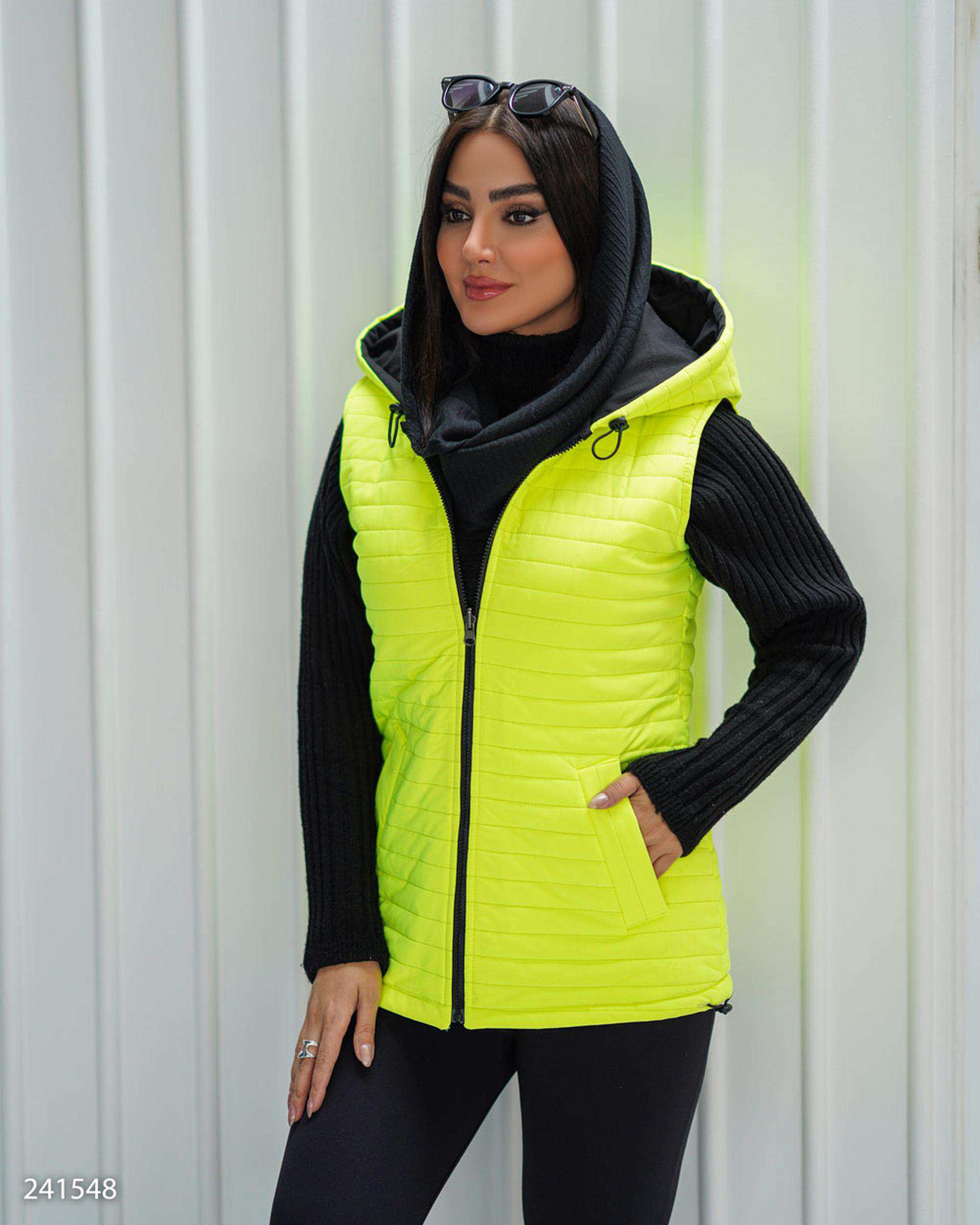 پافر زنانه دورو سبز فسفری مدل بهرانوش السانا Elsana کد 2415