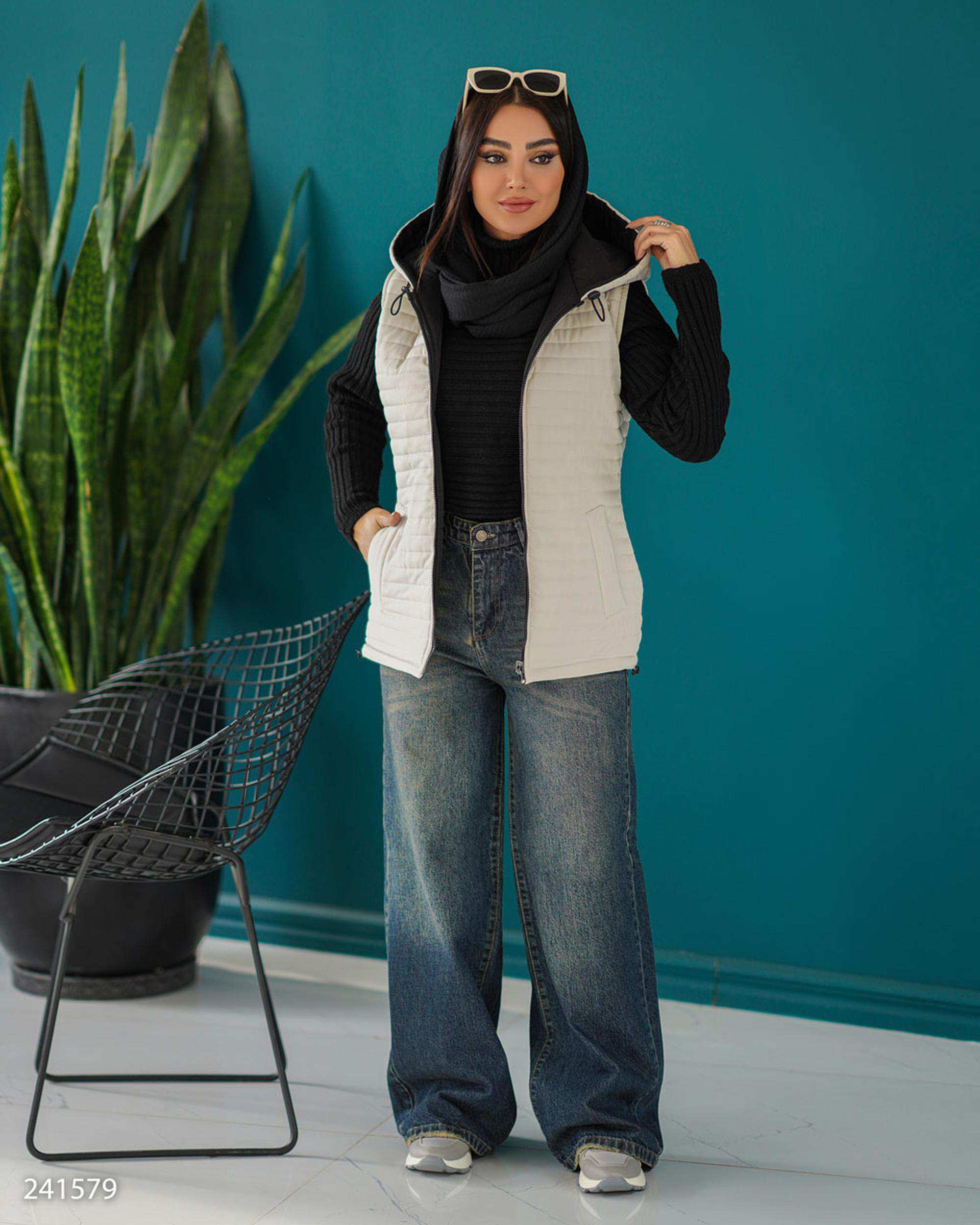 پافر زنانه دورو استخوانی مدل بهرانوش السانا Elsana کد 2415