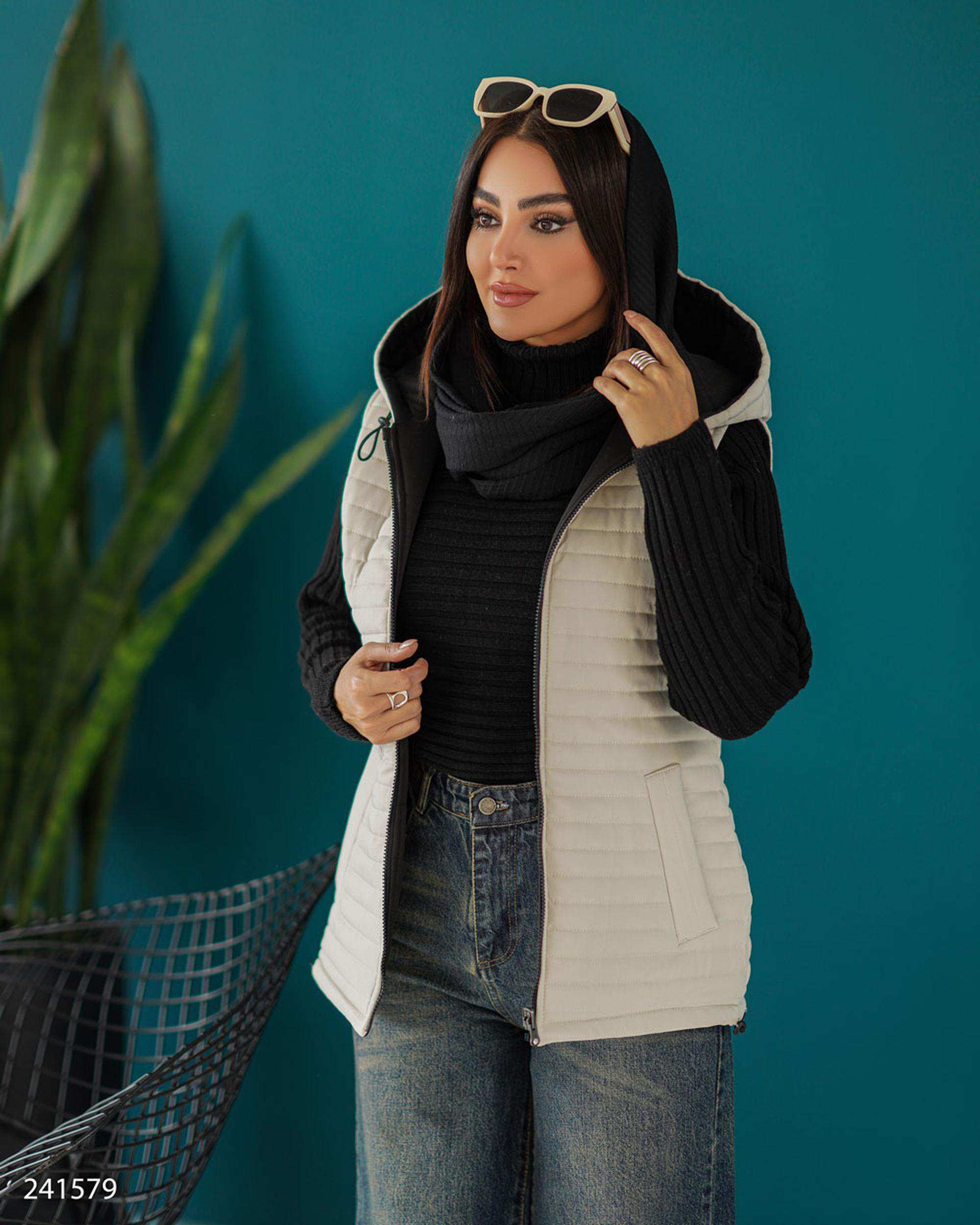 پافر زنانه دورو استخوانی مدل بهرانوش السانا Elsana کد 2415