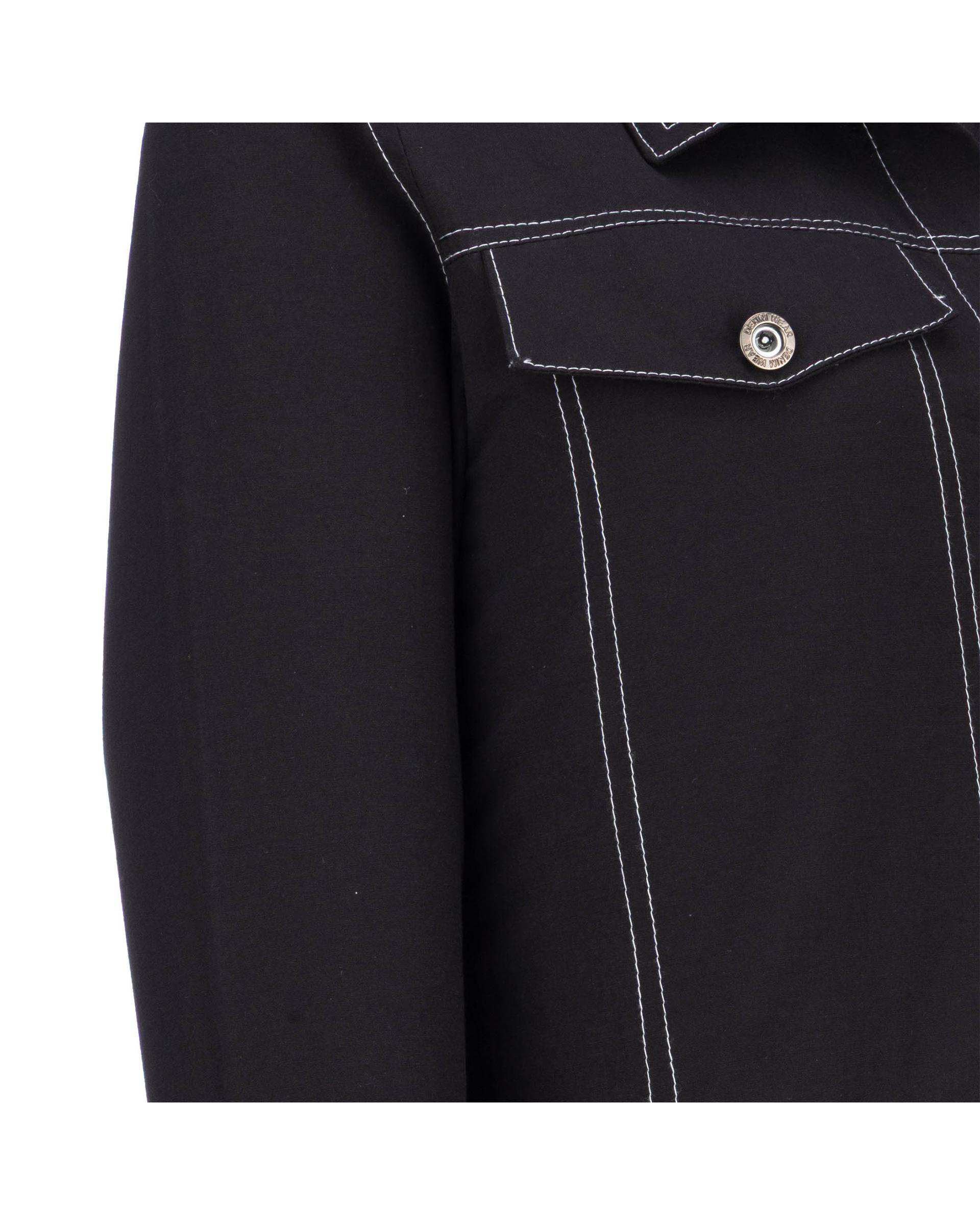 ست کت کراپ و شلوار زنانه مشکی مدل آرتیمان السانا Elsana کد 2417