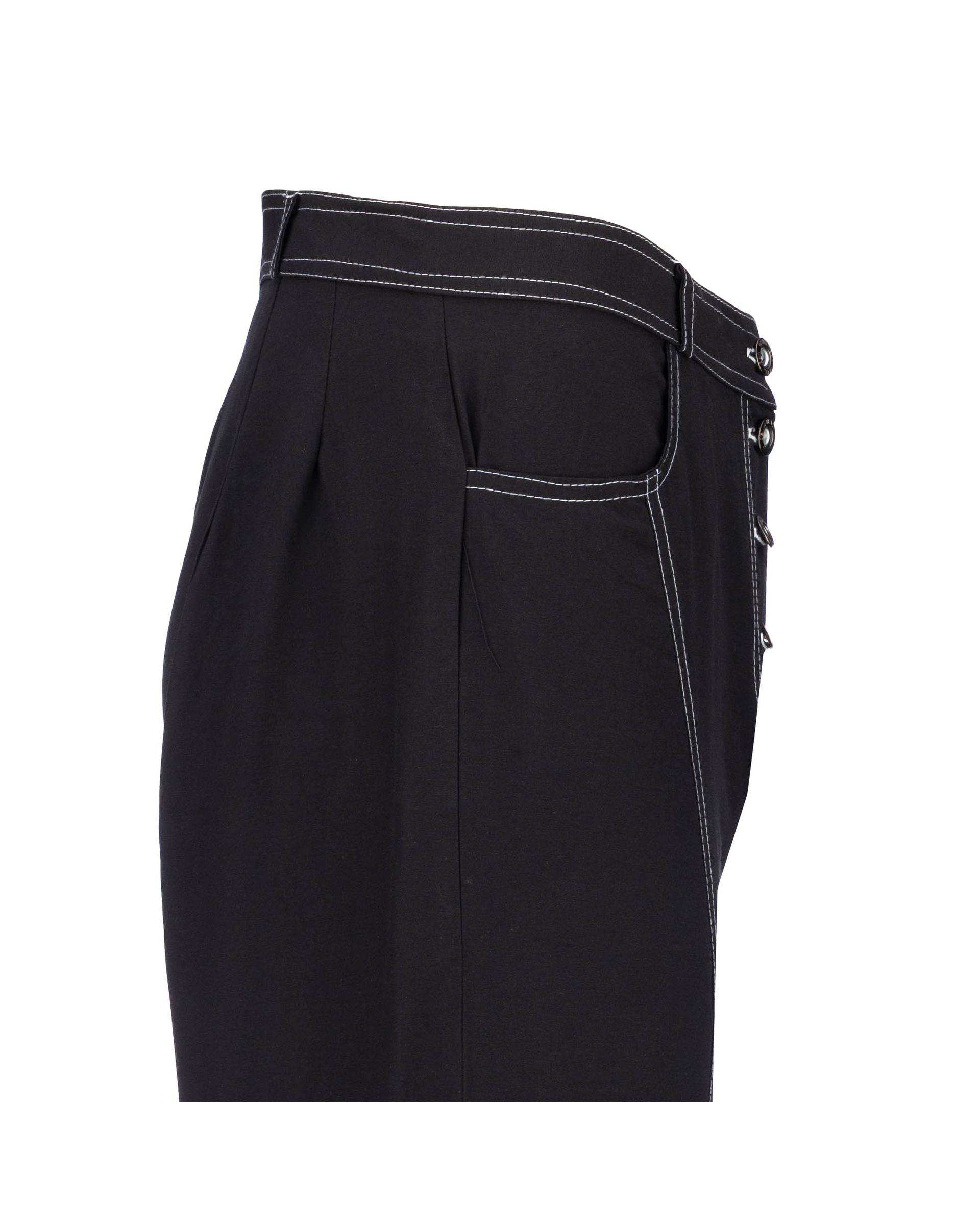 ست کت کراپ و شلوار زنانه مشکی مدل آرتیمان السانا Elsana کد 2417