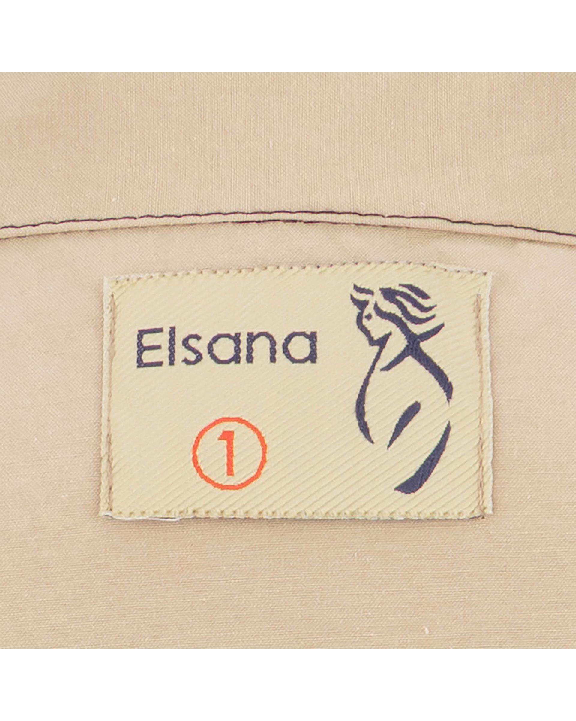 ست کت کراپ و شلوار زنانه کرم مدل آرتیمان السانا Elsana کد 2417