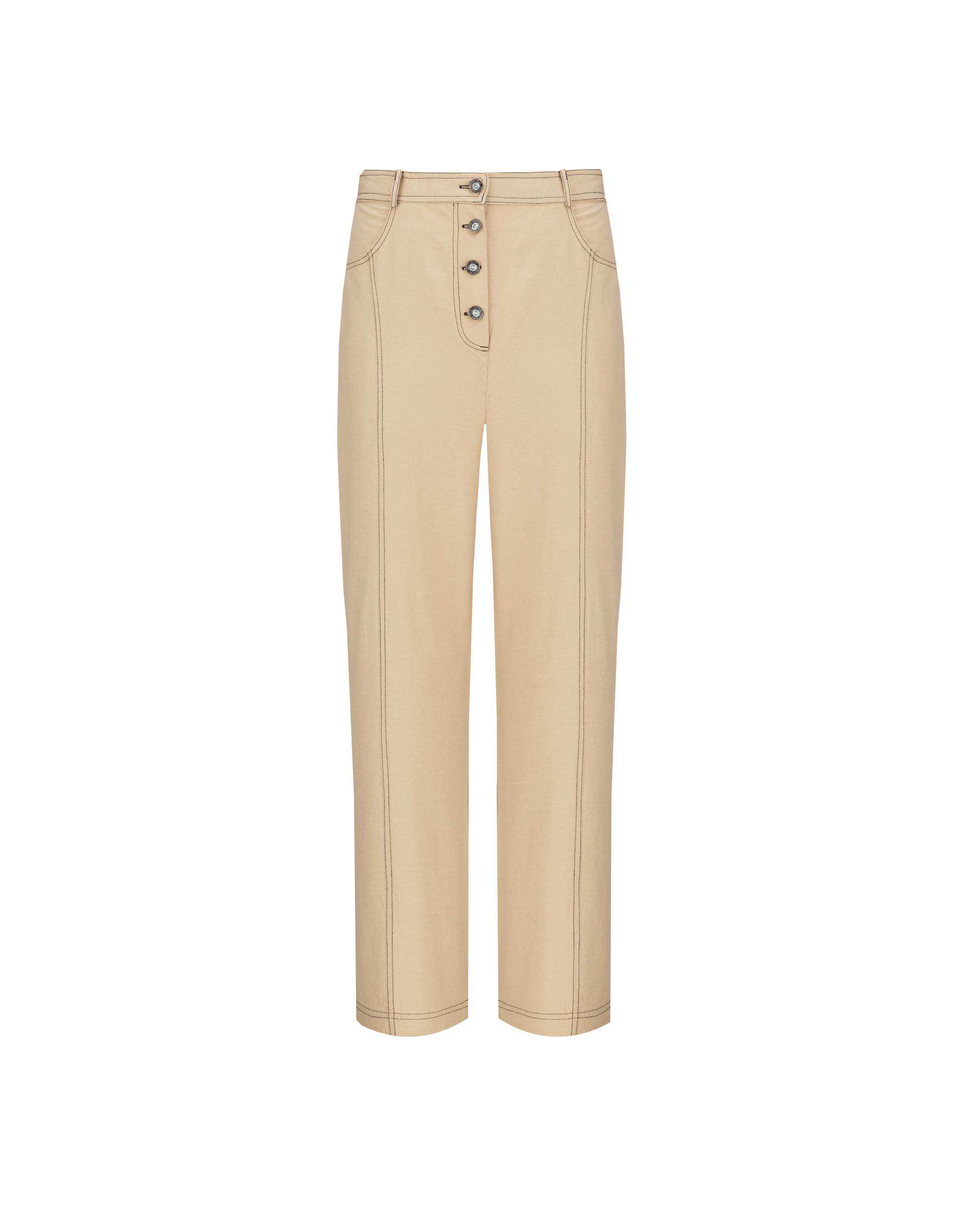 ست کت کراپ و شلوار زنانه کرم مدل آرتیمان السانا Elsana کد 2417