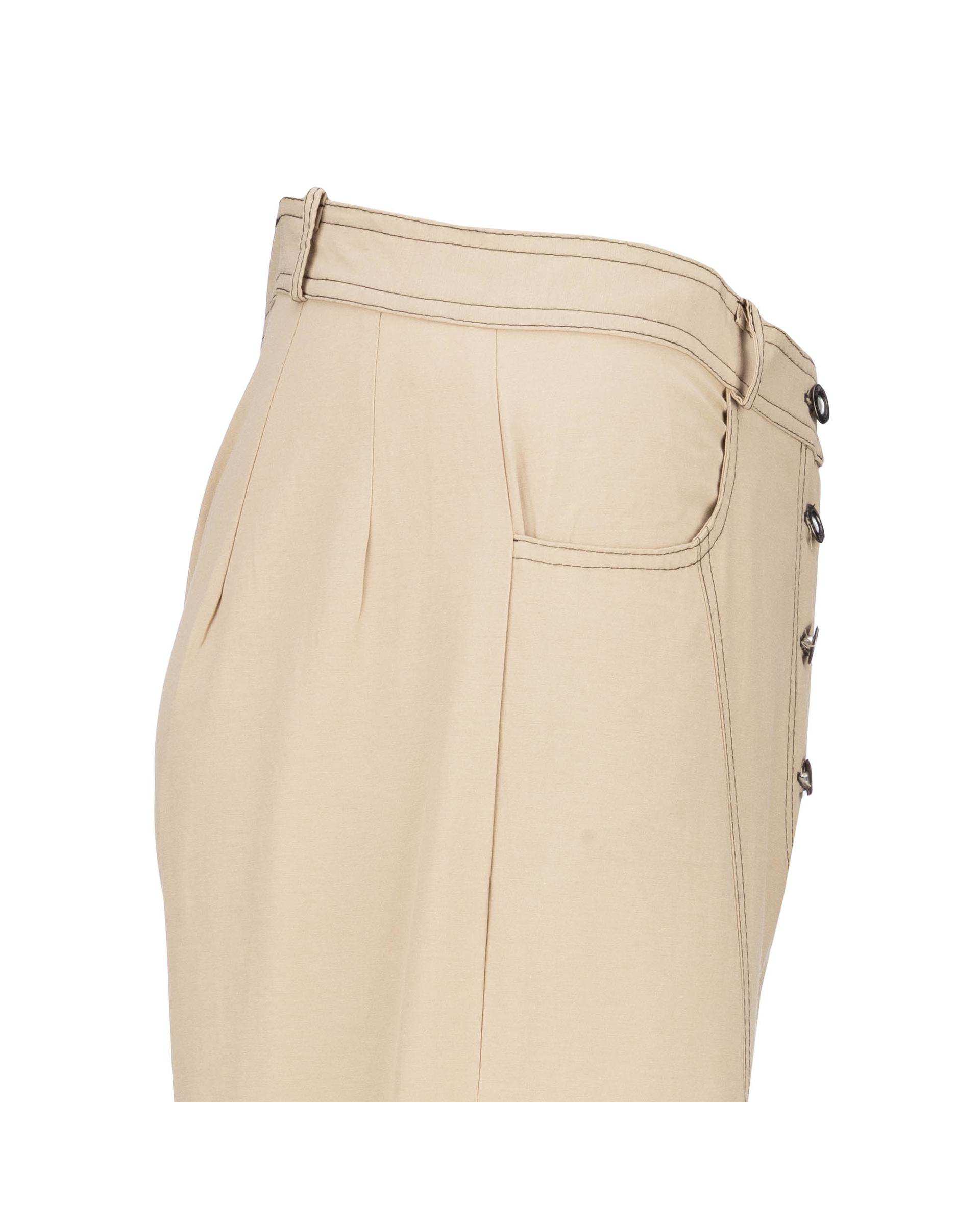 ست کت کراپ و شلوار زنانه کرم مدل آرتیمان السانا Elsana کد 2417