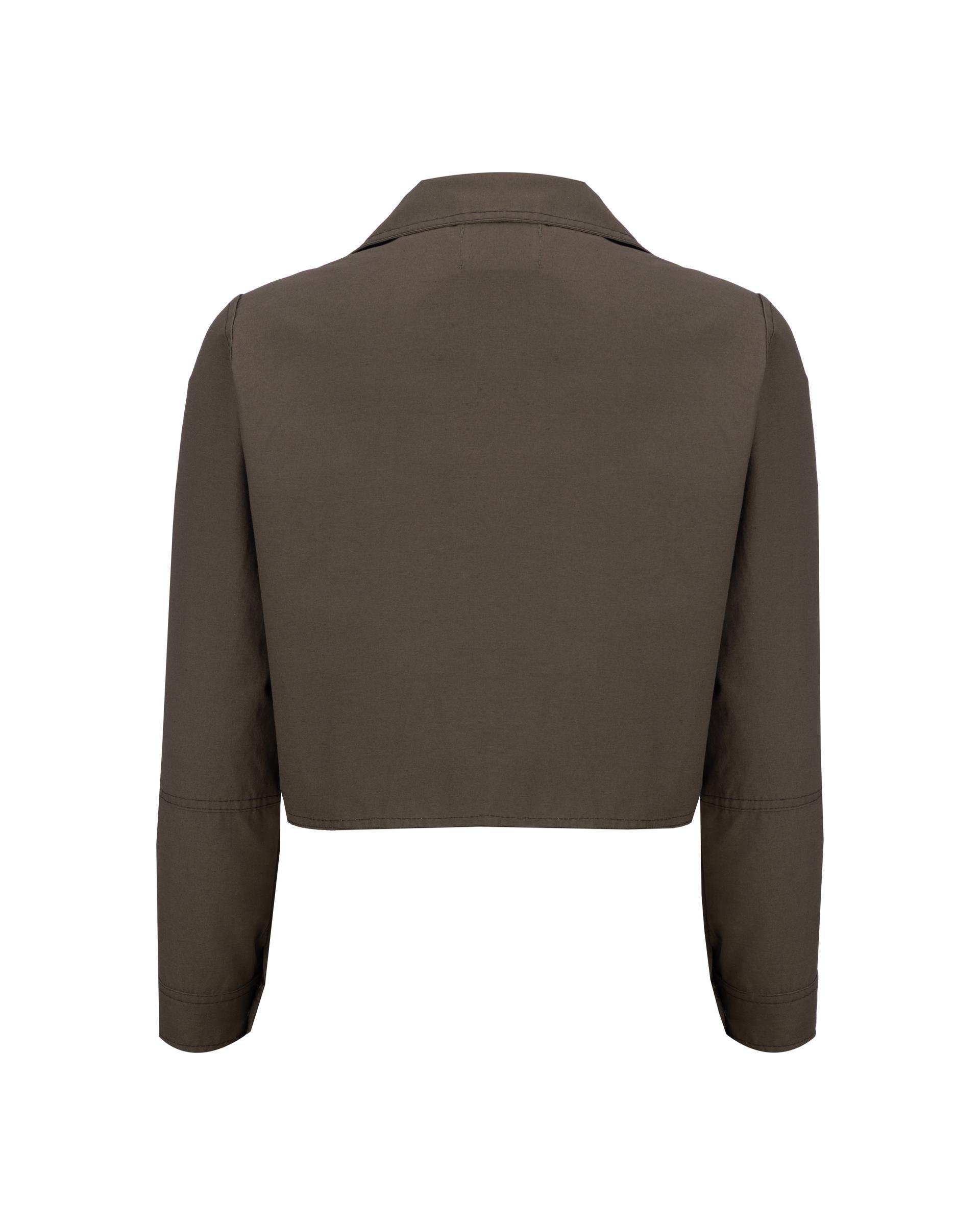 ست کت کراپ و شلوار زنانه سبز یشمی مدل آرتیمان السانا Elsana کد 2417